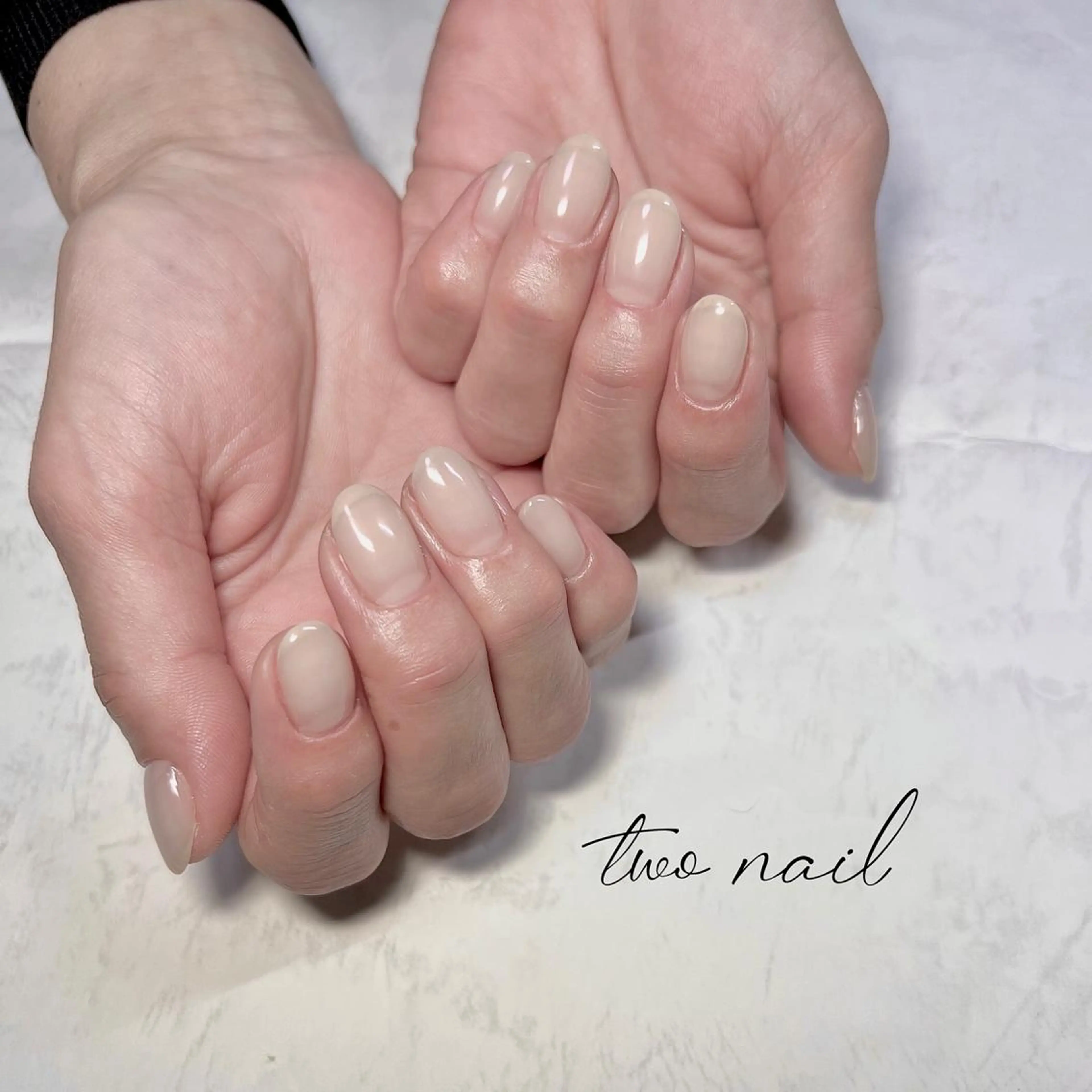 ネイル アートネイル フットネイル ハート ニュアンスネイル ホワイト ハンドネイル two nailのネイルデザイン