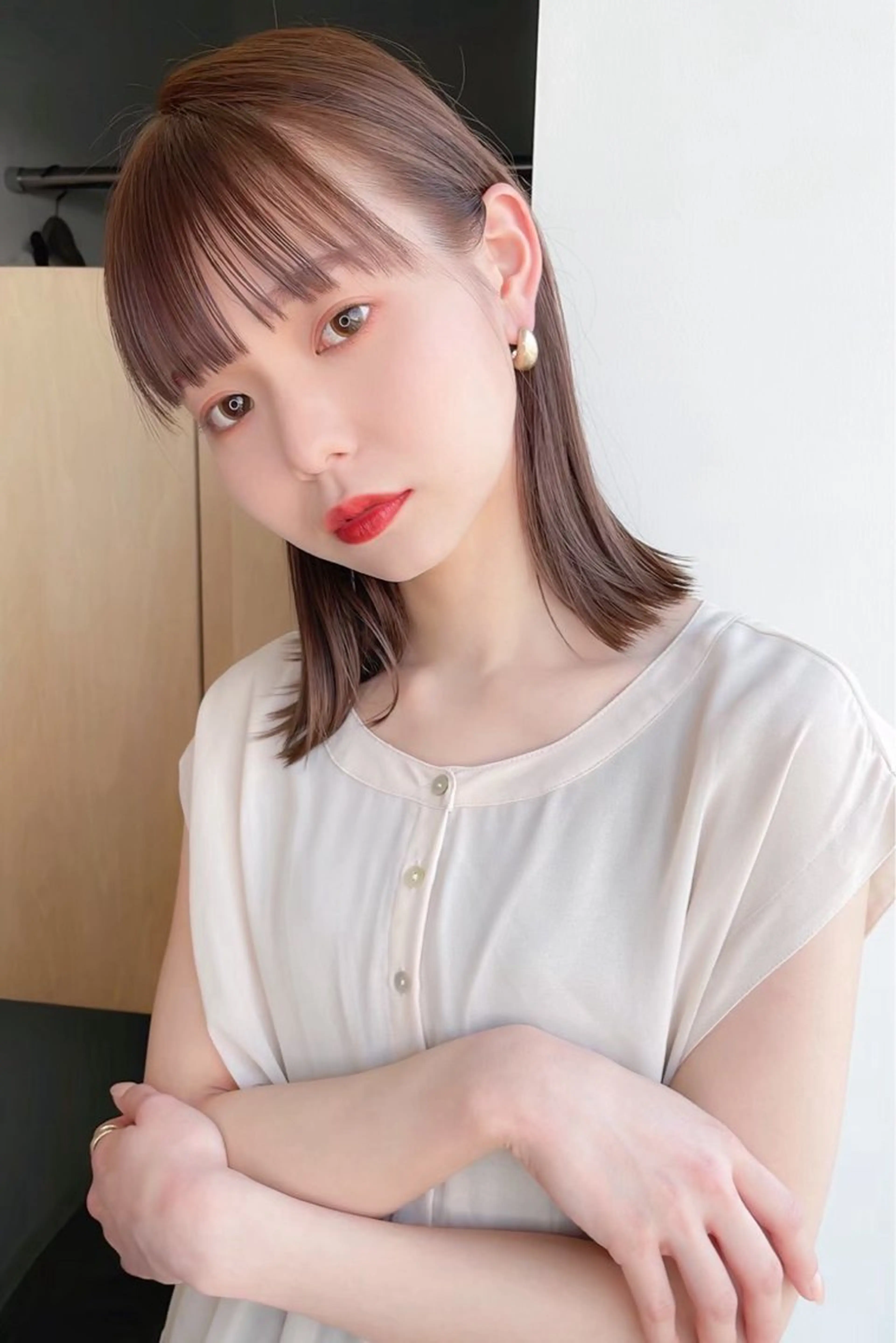 ミディアム カラー 岡山 嵐のヘアスタイル