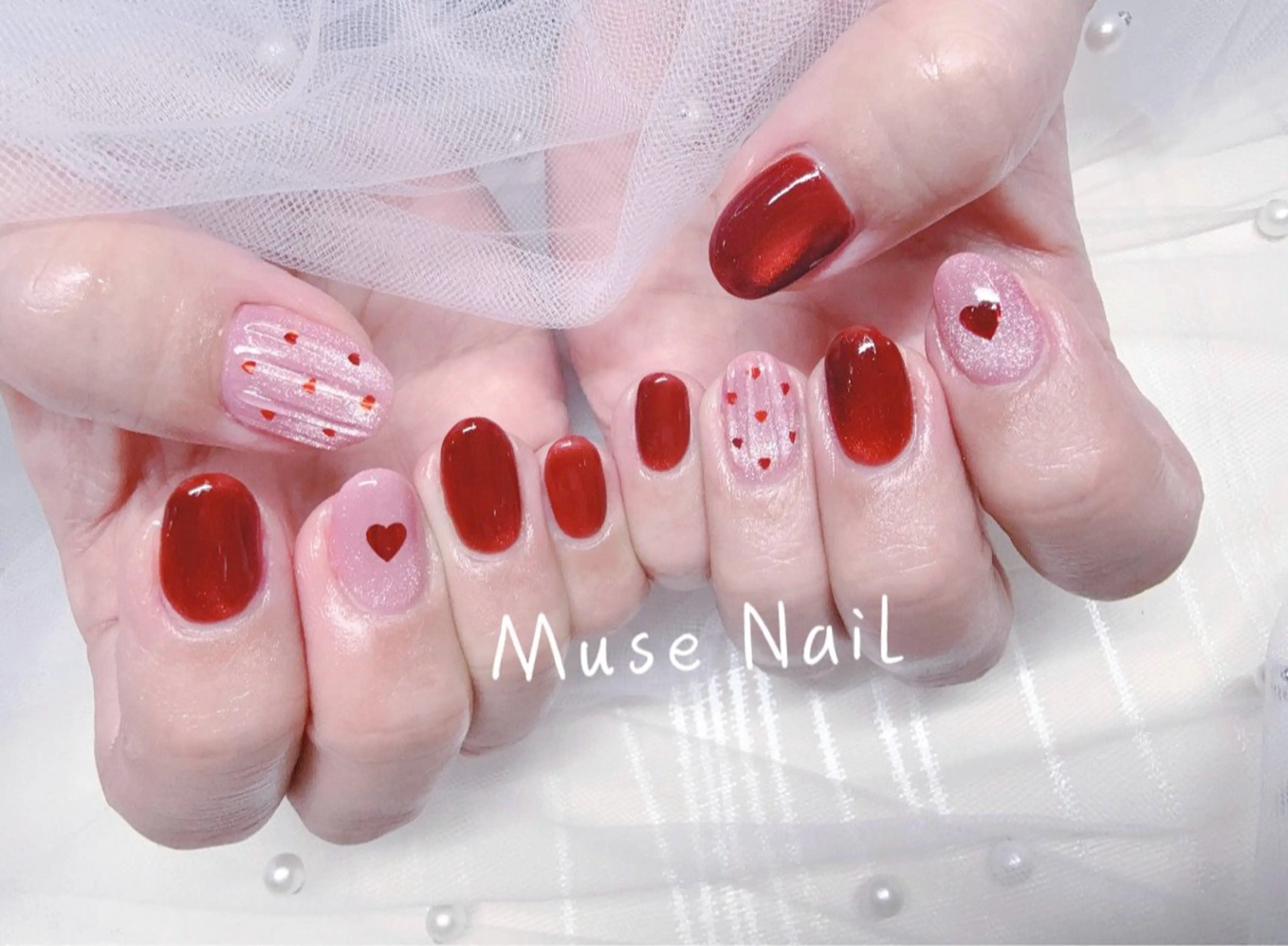 ネイル バレンタイン muse nailのネイルデザイン