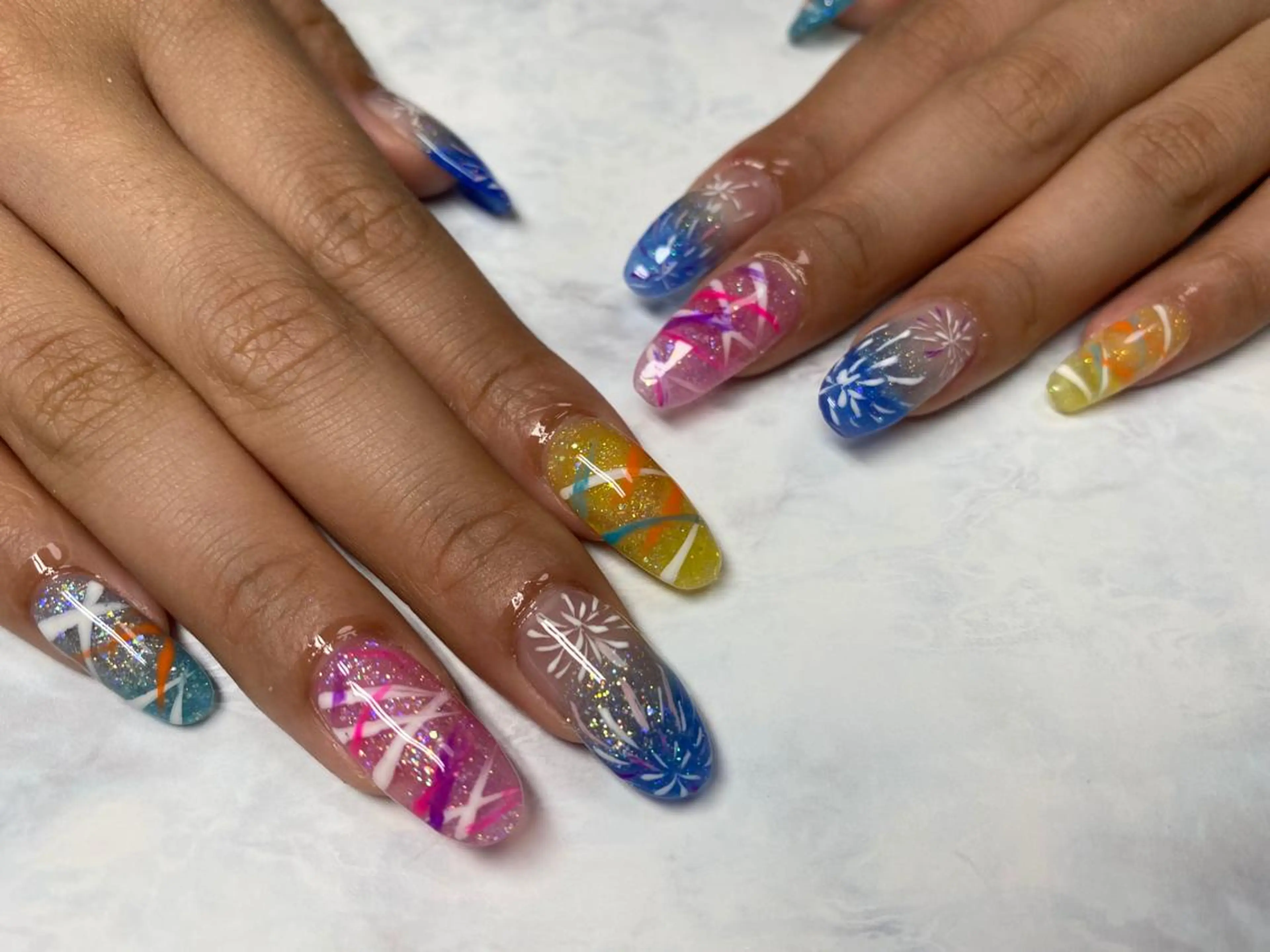 ネイル ハンドネイル Mana‪ ‪·͜· ❤︎‬のネイルデザイン