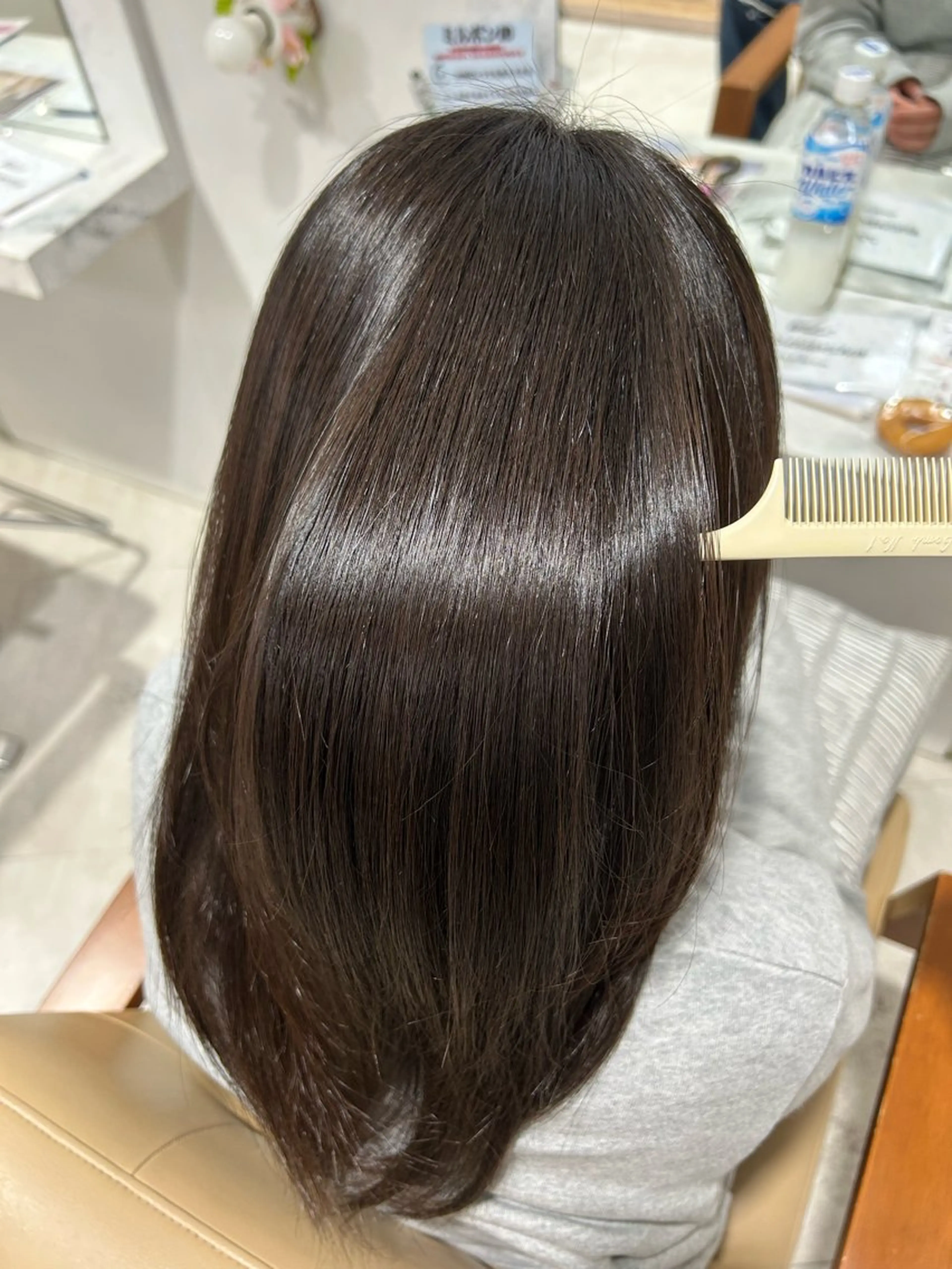 ミディアム 縮毛矯正 縮毛矯正 石井 悠のヘアスタイル