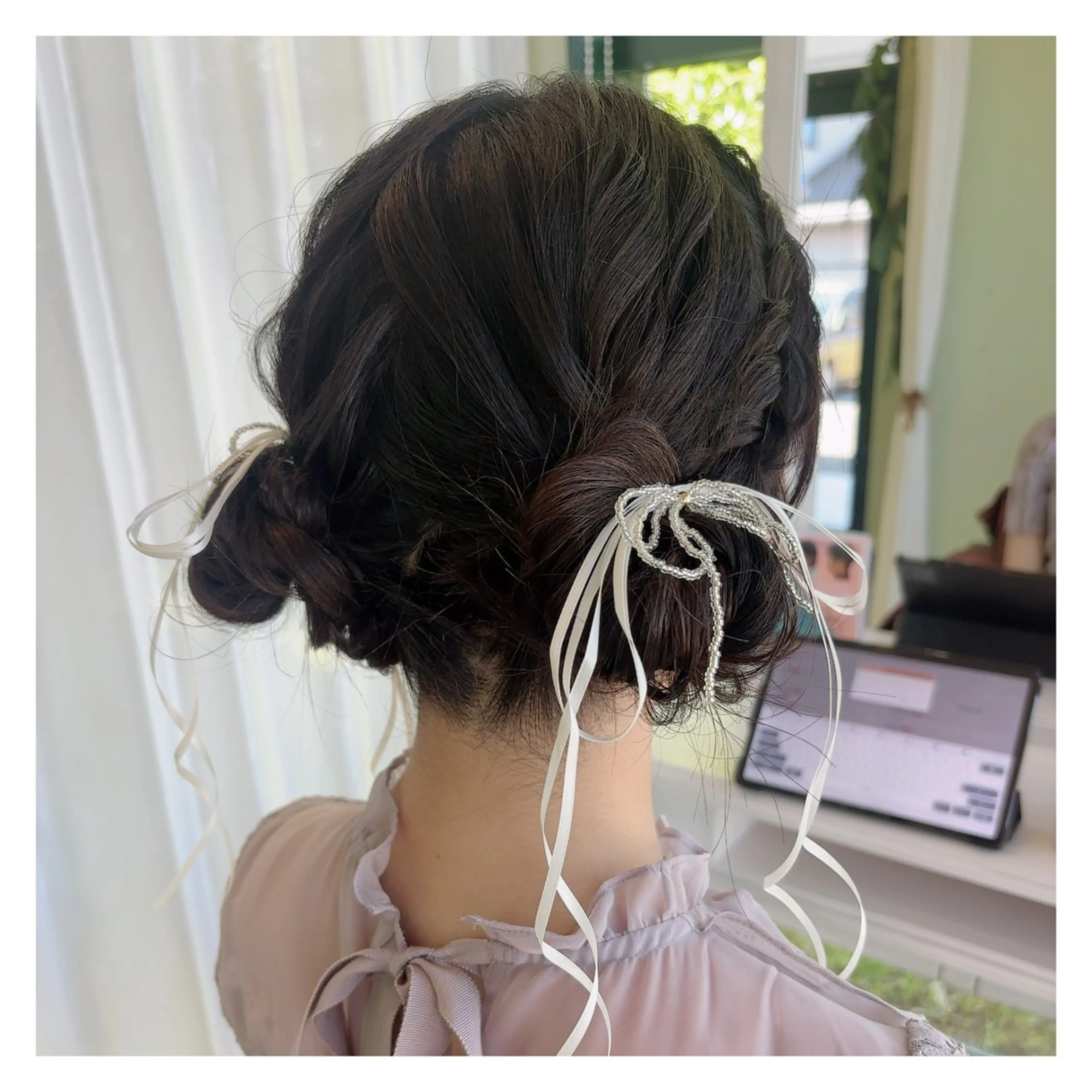ヘアアレンジ マツエク 船曳 鈴菜のヘアスタイル
