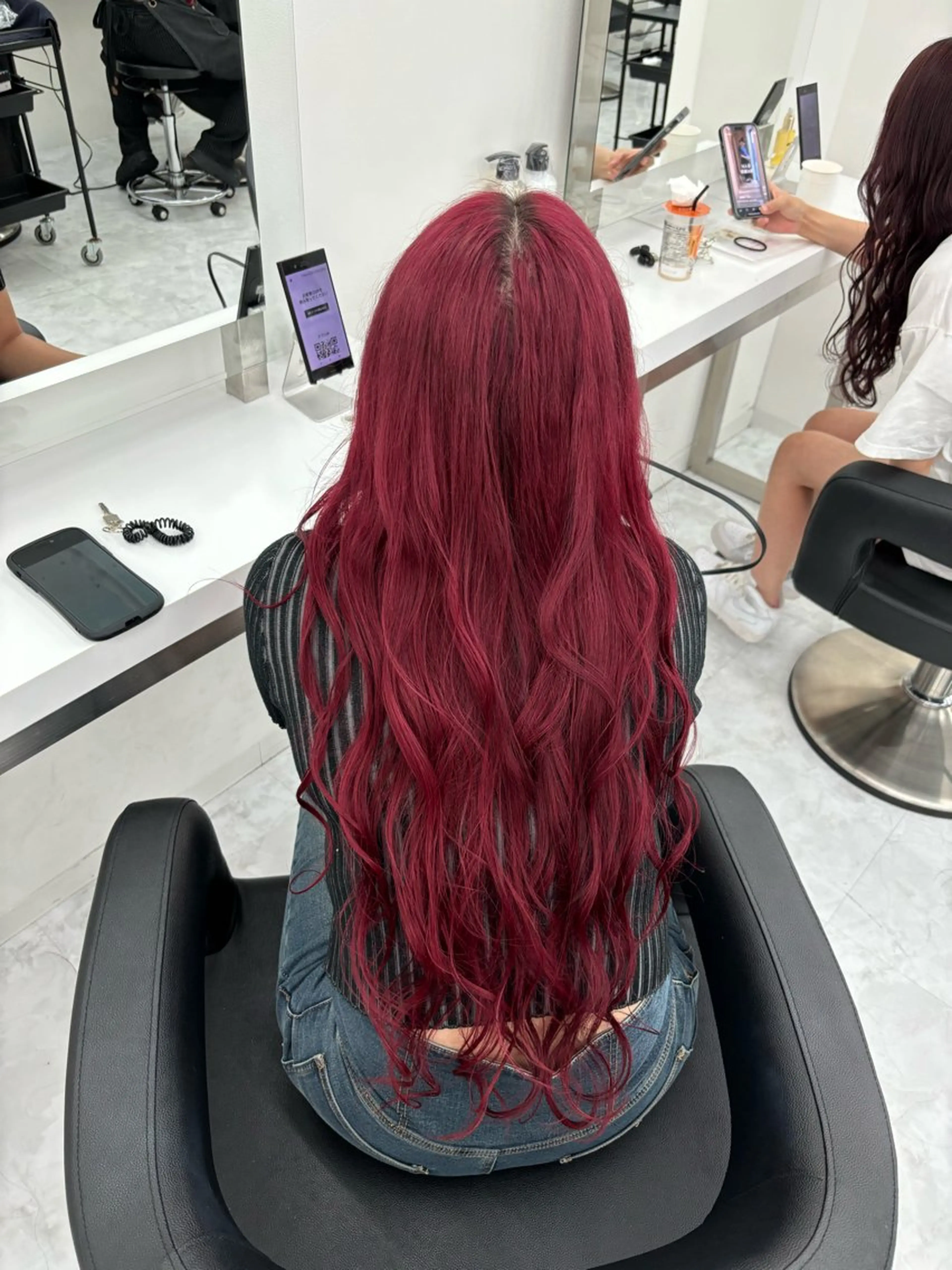 ロング カラー ヘアカラー ヘッドスパ ヘアセット 🫧韓国風透明感 ヘア🫧towaのヘアスタイル