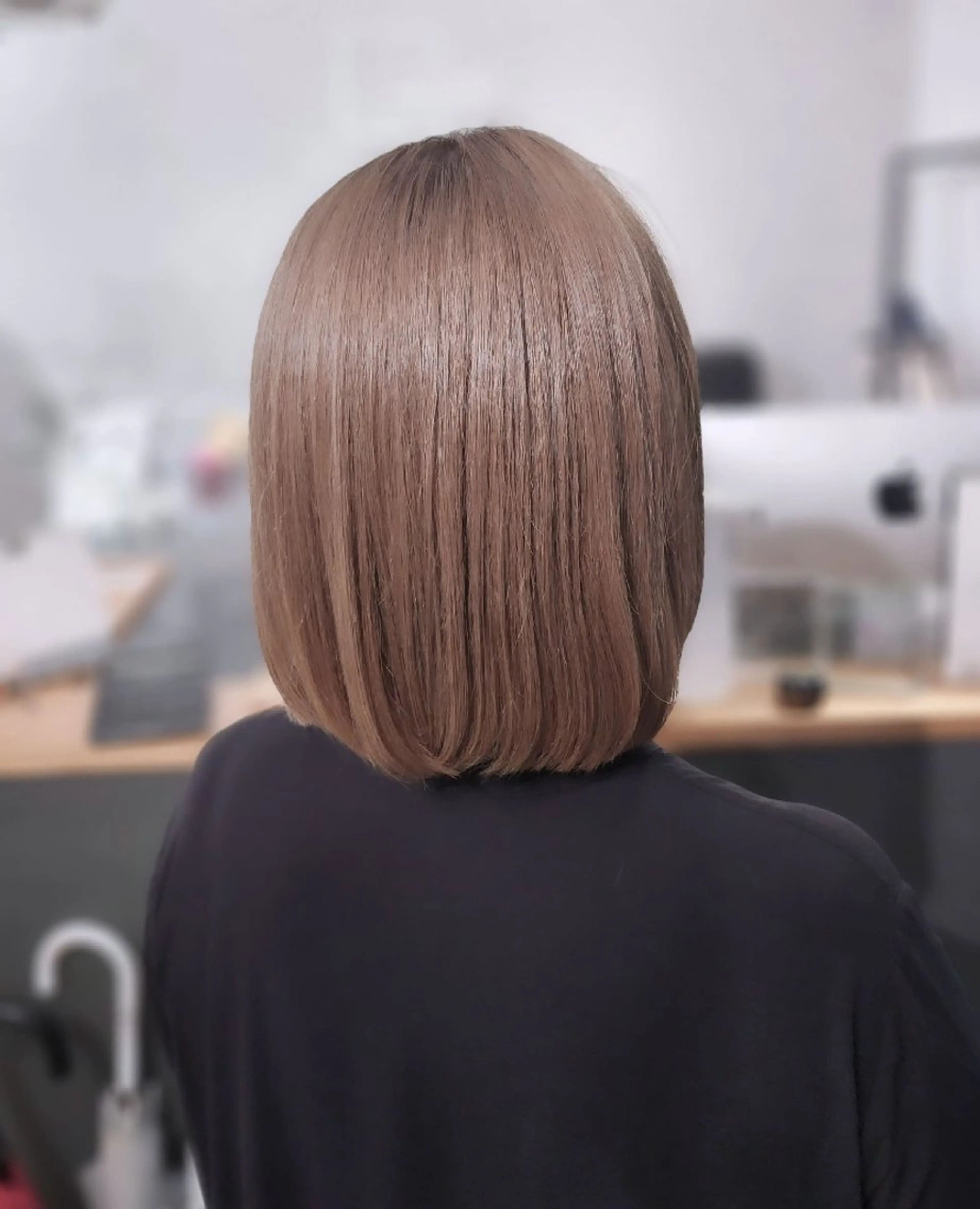 ミディアム カラー 金田 拓也のヘアスタイル