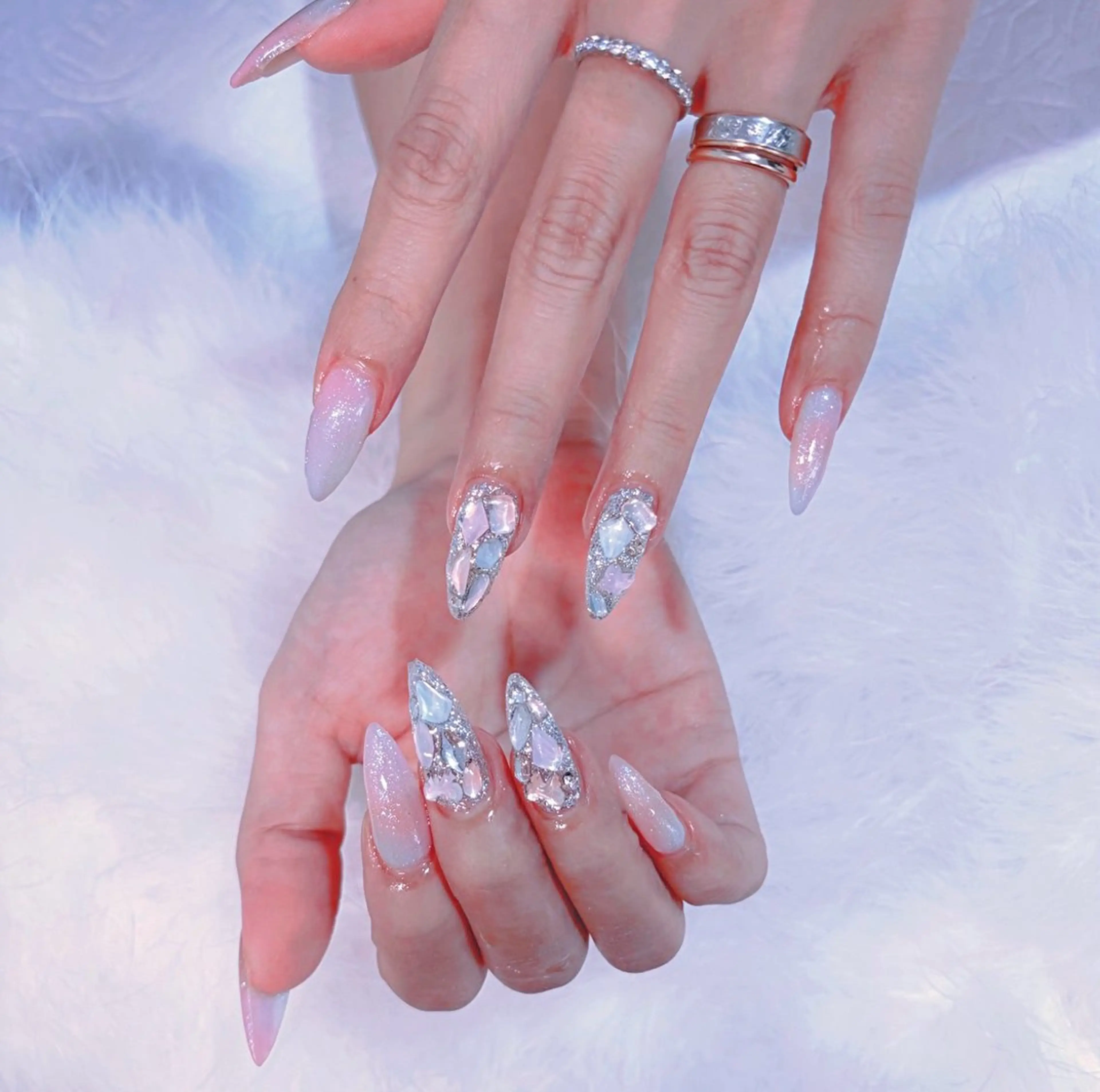 ネイル チークネイル 桜ネイル 長さ出し フットネイル フレンチネイル ビューティー ネイルのネイルデザイン