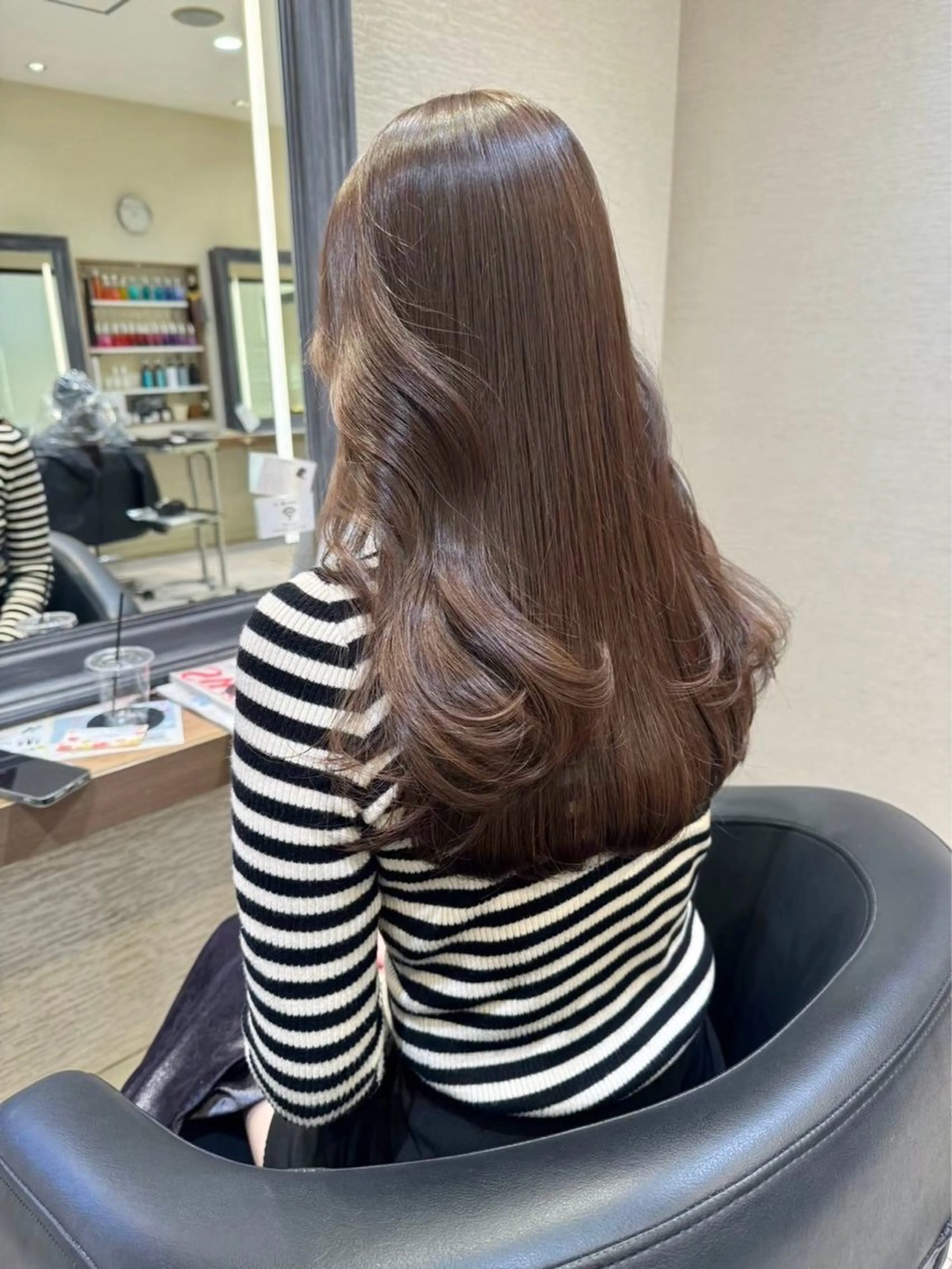 ロング カラー ヘアカラー 赤み消しカラー🌱 YUZUKI🫧のヘアスタイル