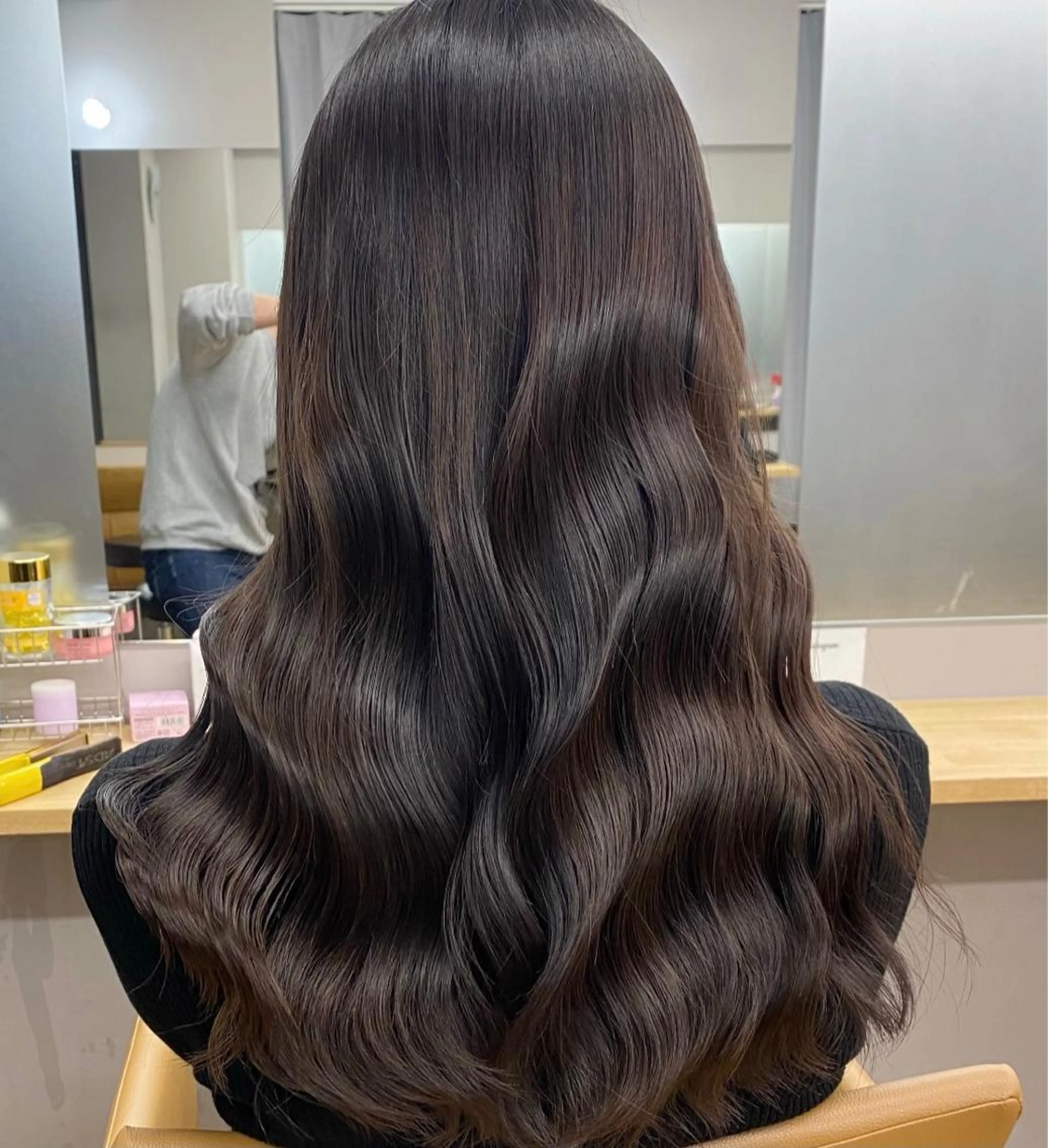 セミロング カラー イルミナカラー トリートメント ヘアカラー トリートメント ヘアセット プル艶職人/ にしものヘアスタイル