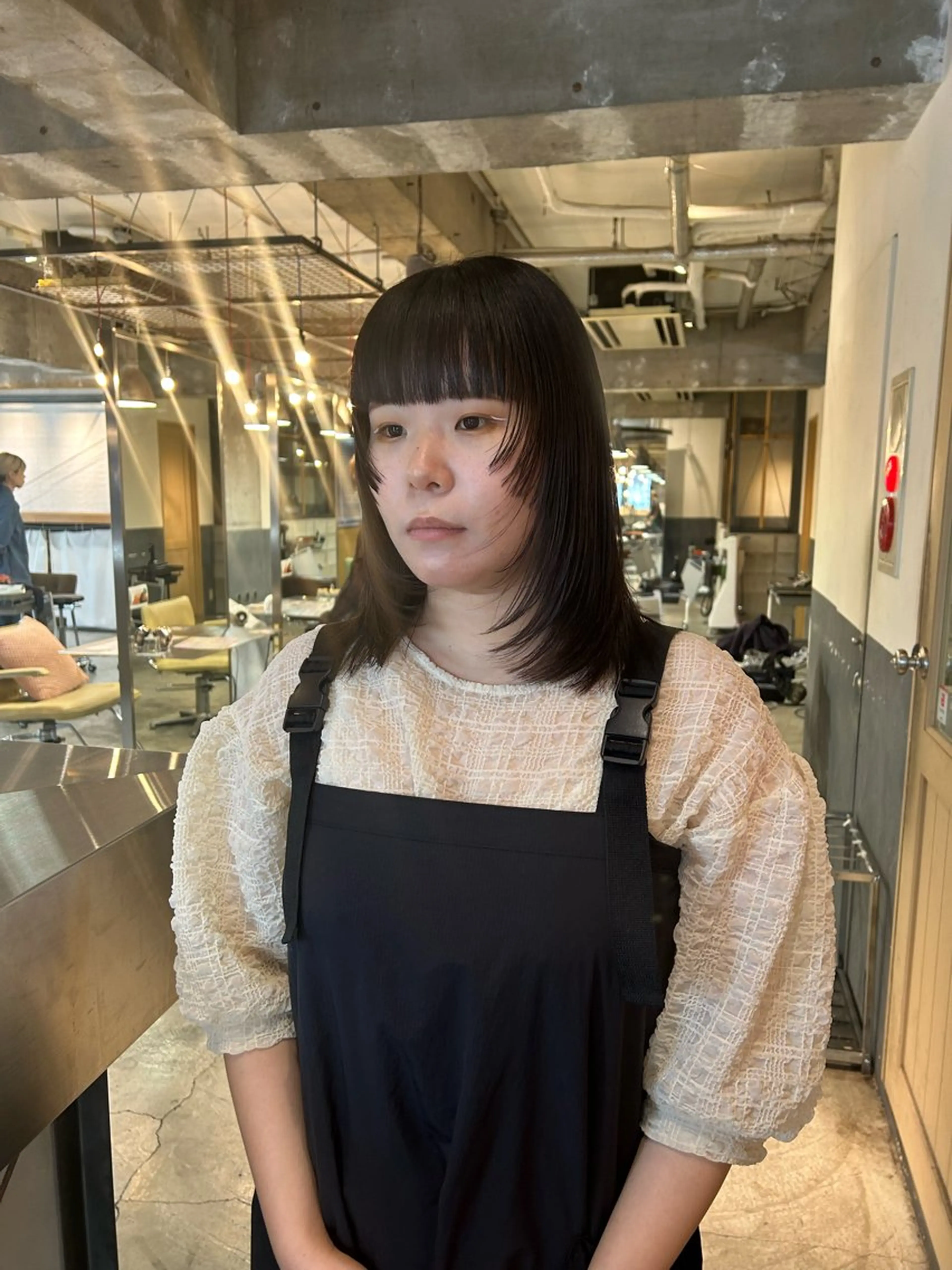 ミディアム カラー 姫カット レイヤーカット ワイドバング カット 海外レイヤー /NAGISAのヘアスタイル