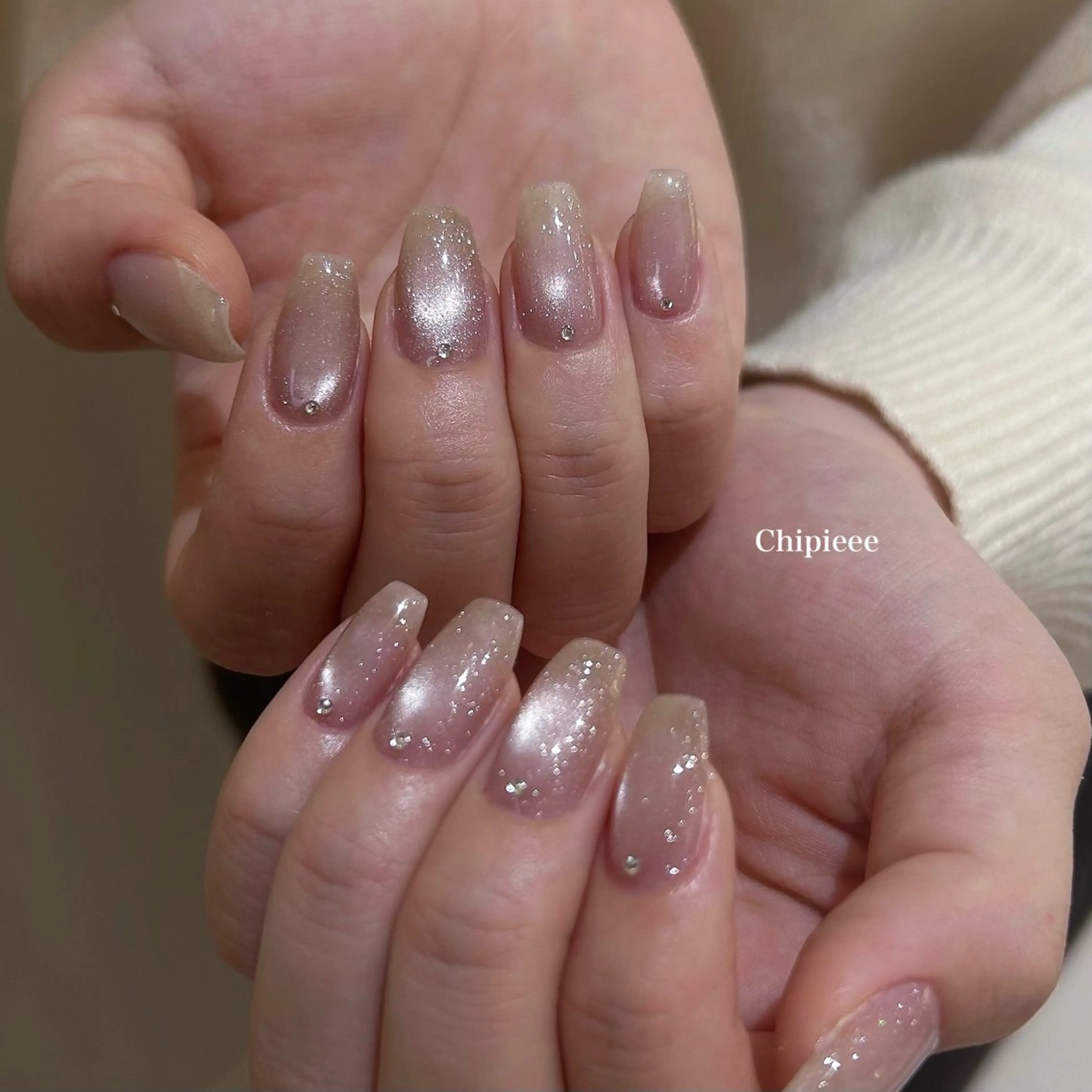 ネイル フラッシュネイル フラッシュマグ マグネットネイル Chipieee manamiのネイルデザイン