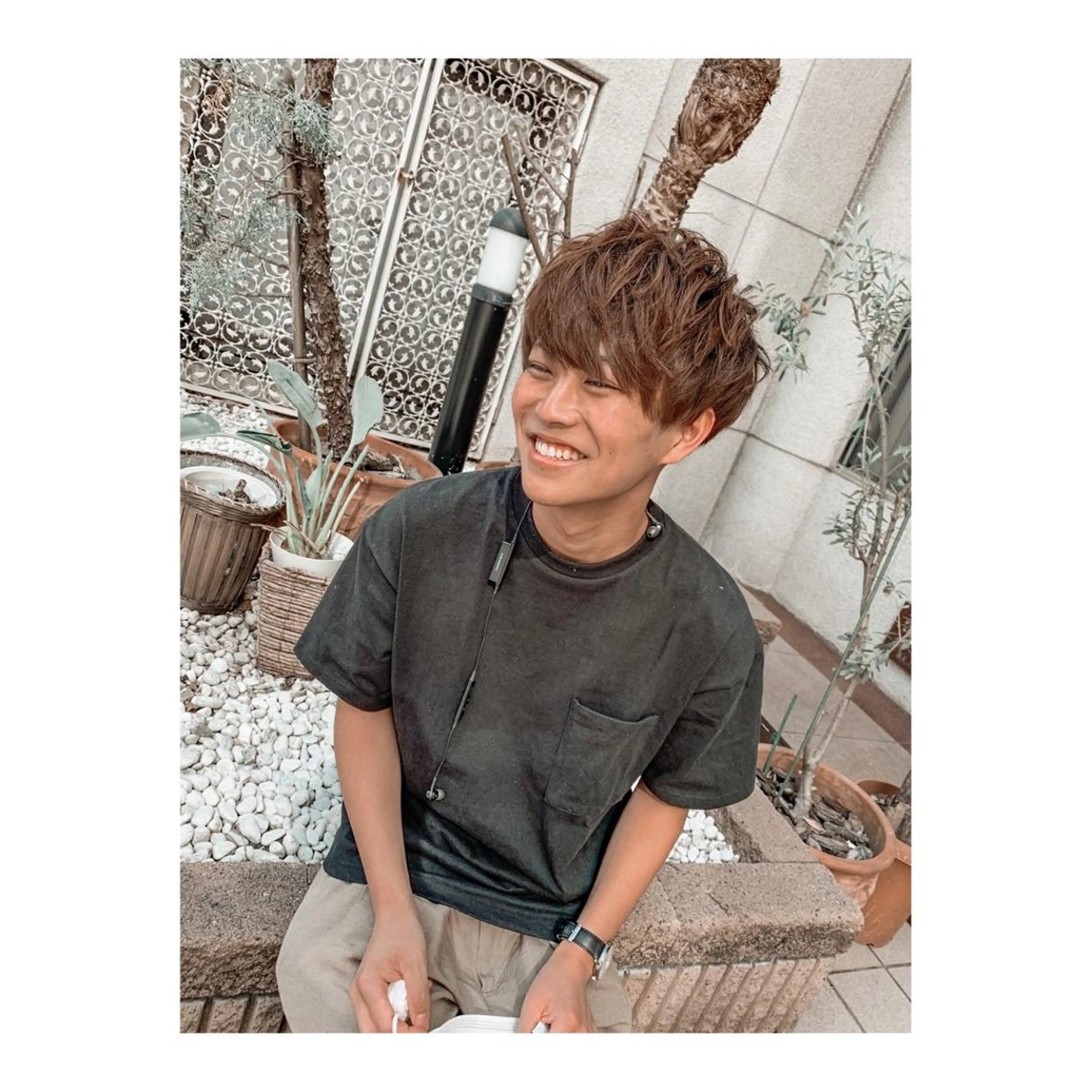 ショート ヘアアレンジ メンズ ange☞ soutaのヘアスタイル