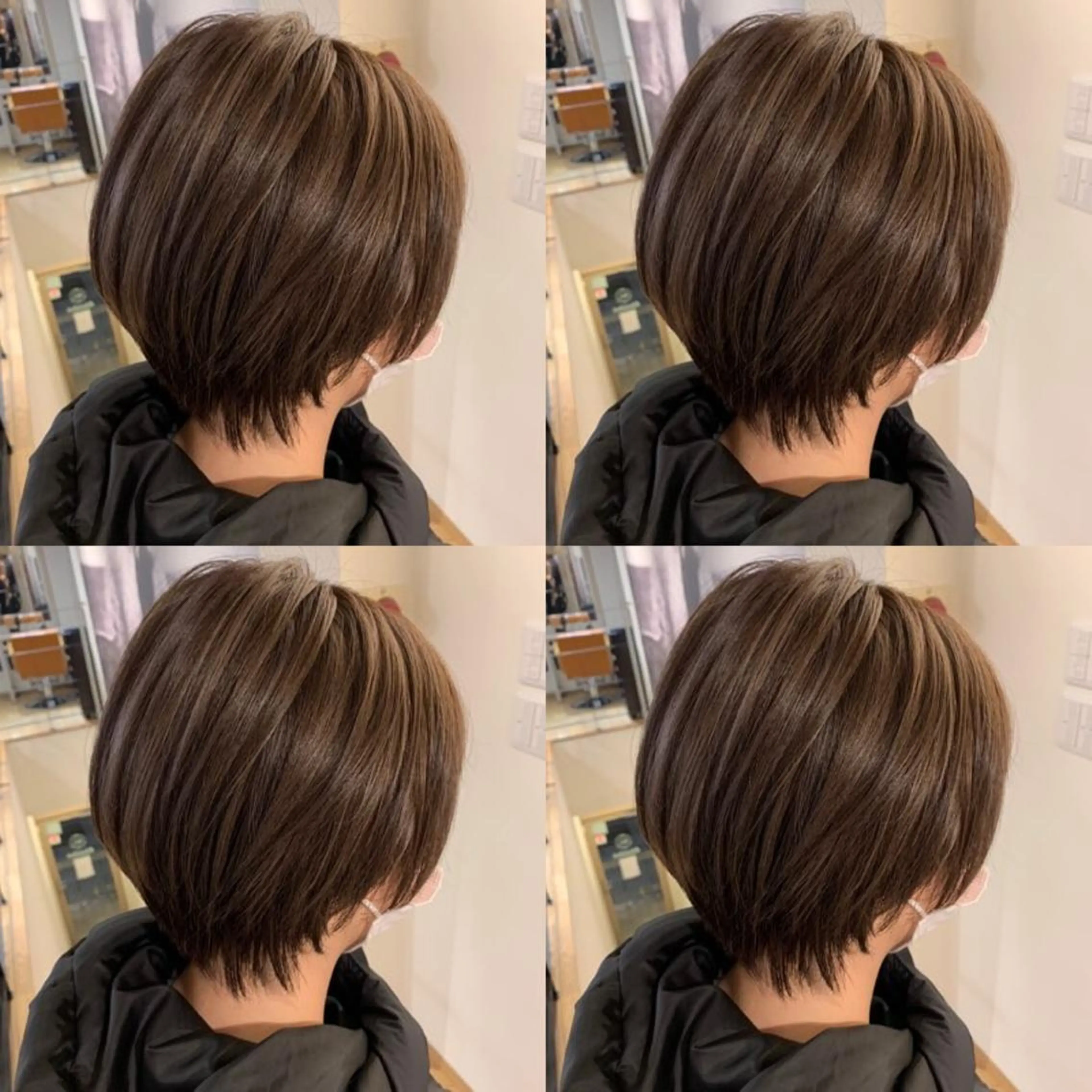 ショート ハイライト カット トリートメント ✨髪質改善✖︎顔周り レイヤー✨ナカムラのヘアスタイル