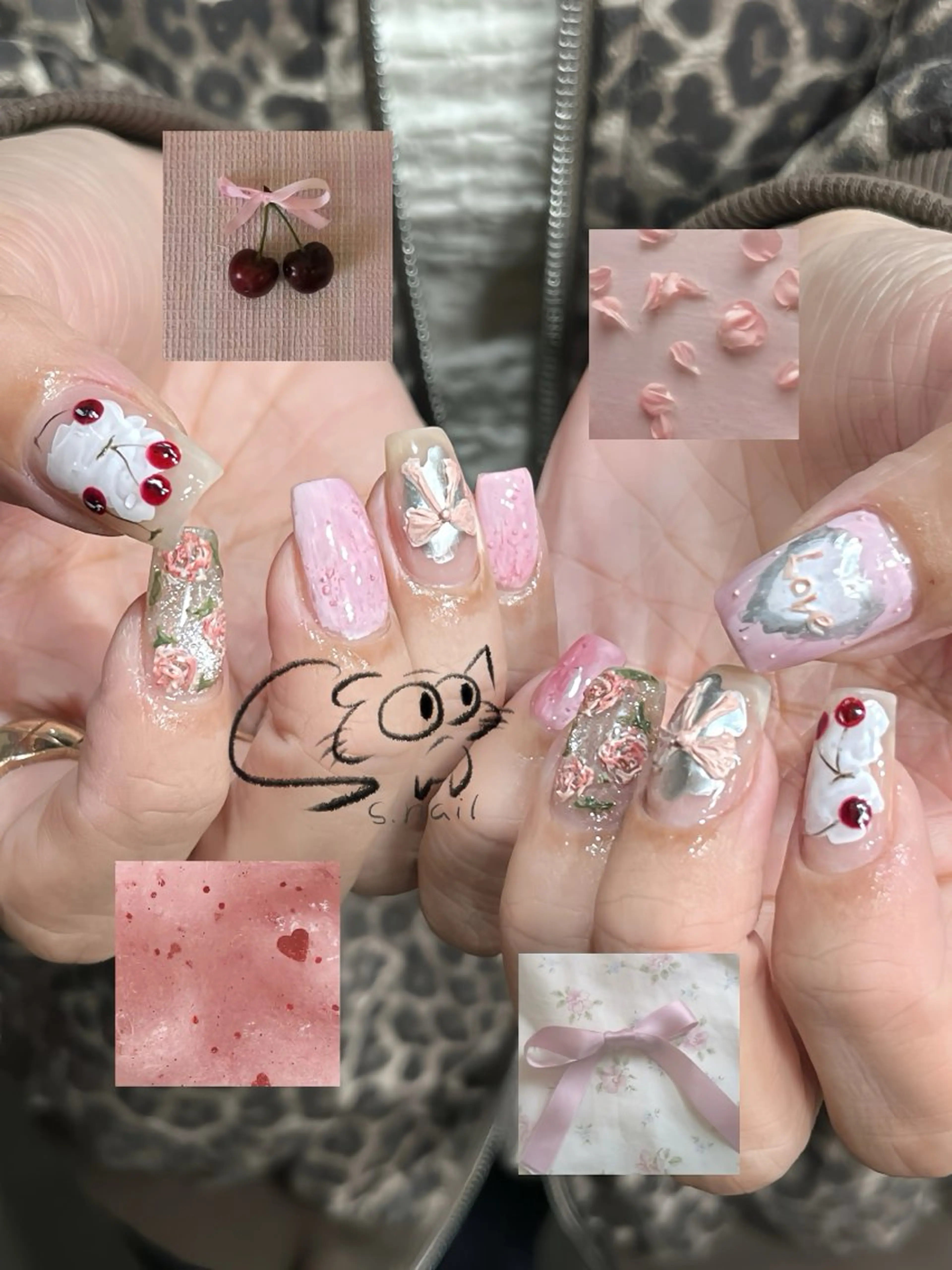 ネイル アートネイル チークネイル フレンチネイル グラデーション マグネットネイル S.nail _のネイルデザイン
