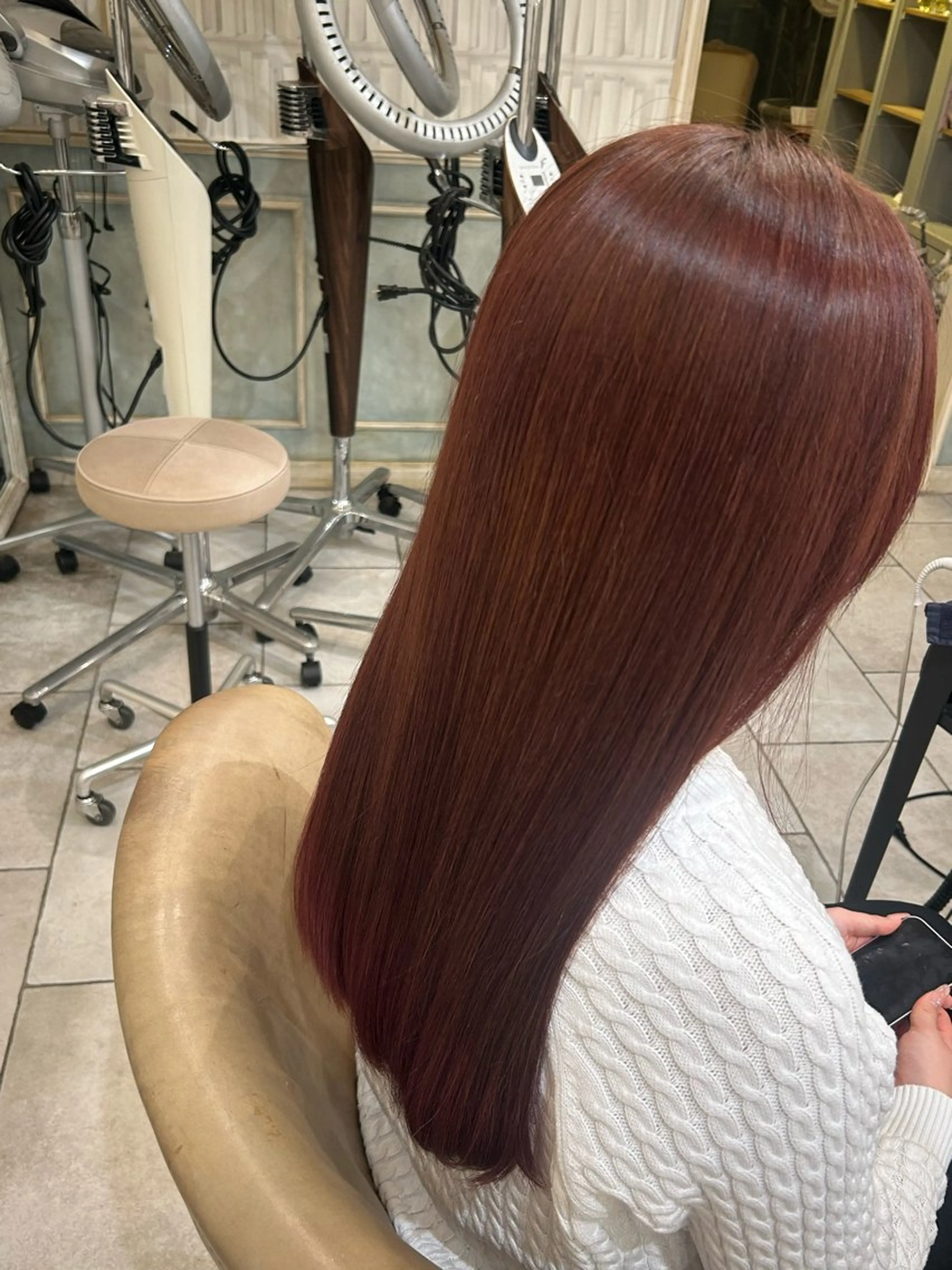 ロング カラー ヘアカラー 田中 らなのヘアスタイル