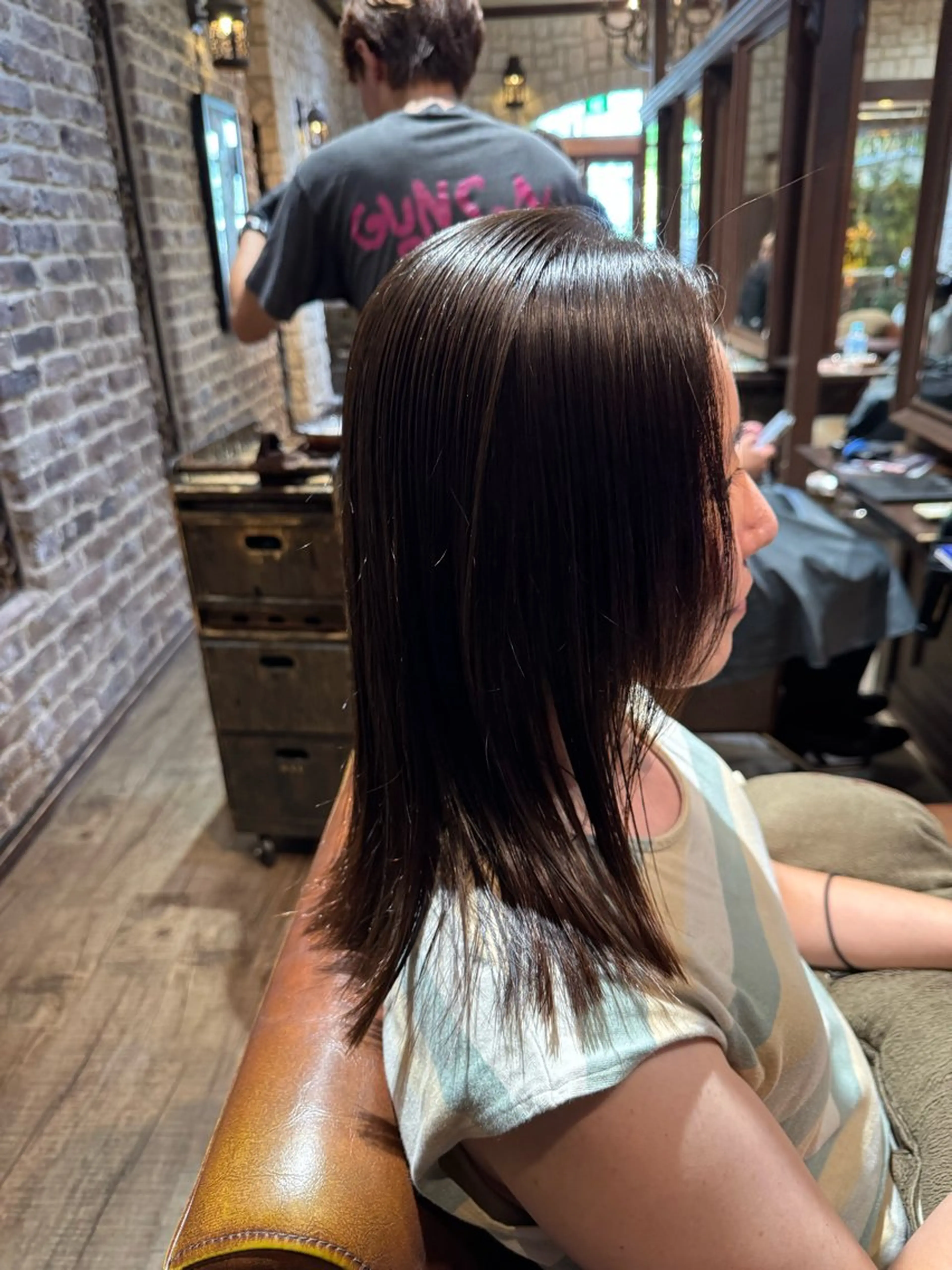 セミロング 縮毛矯正 オノ　ソウイチロウ/ 当日予約土日⭕️のヘアスタイル