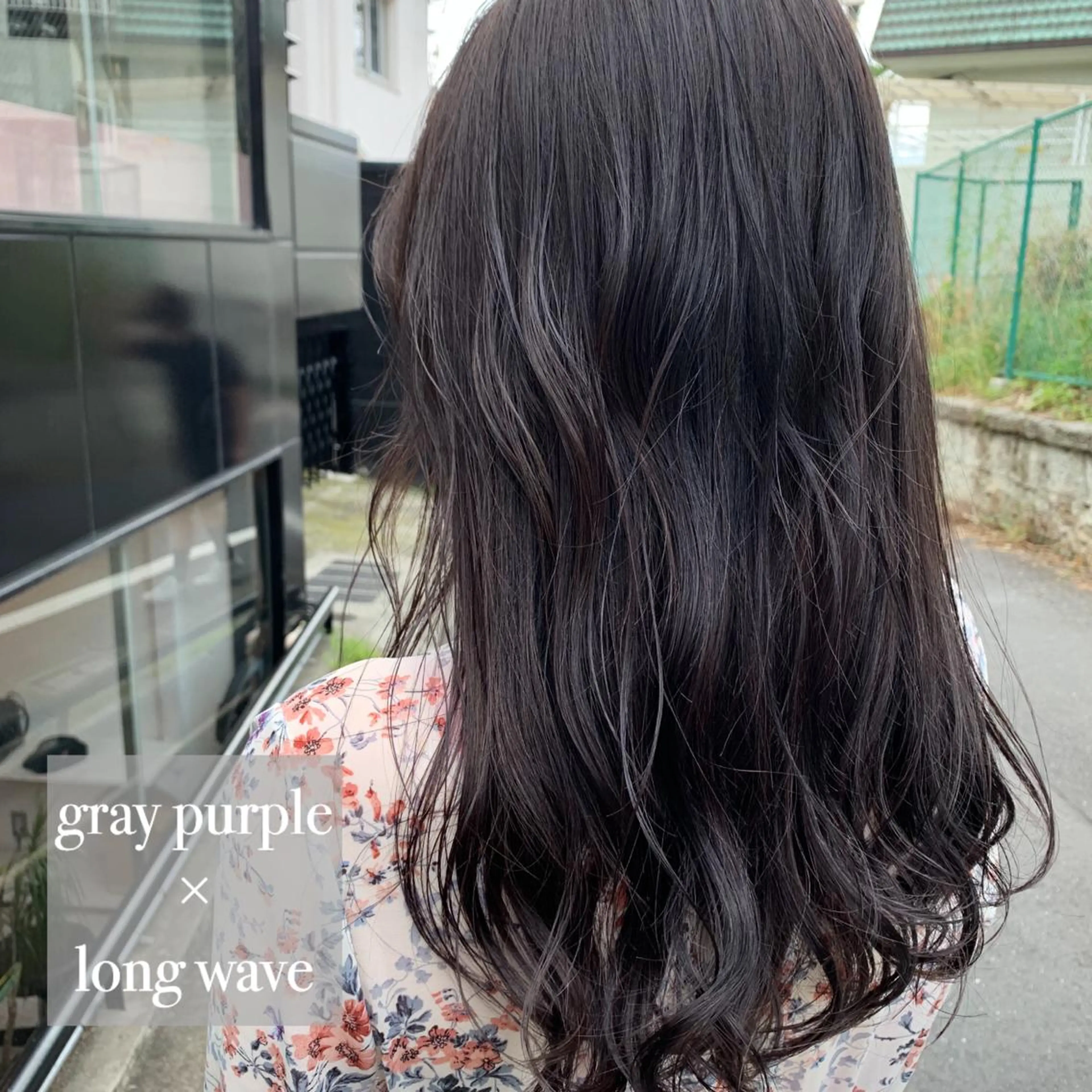 ロング カラー 透明感カラー グレージュ パープルカラー パープルグレージュ カット ヘアカラー トリートメント 溝口 恭章のヘアスタイル