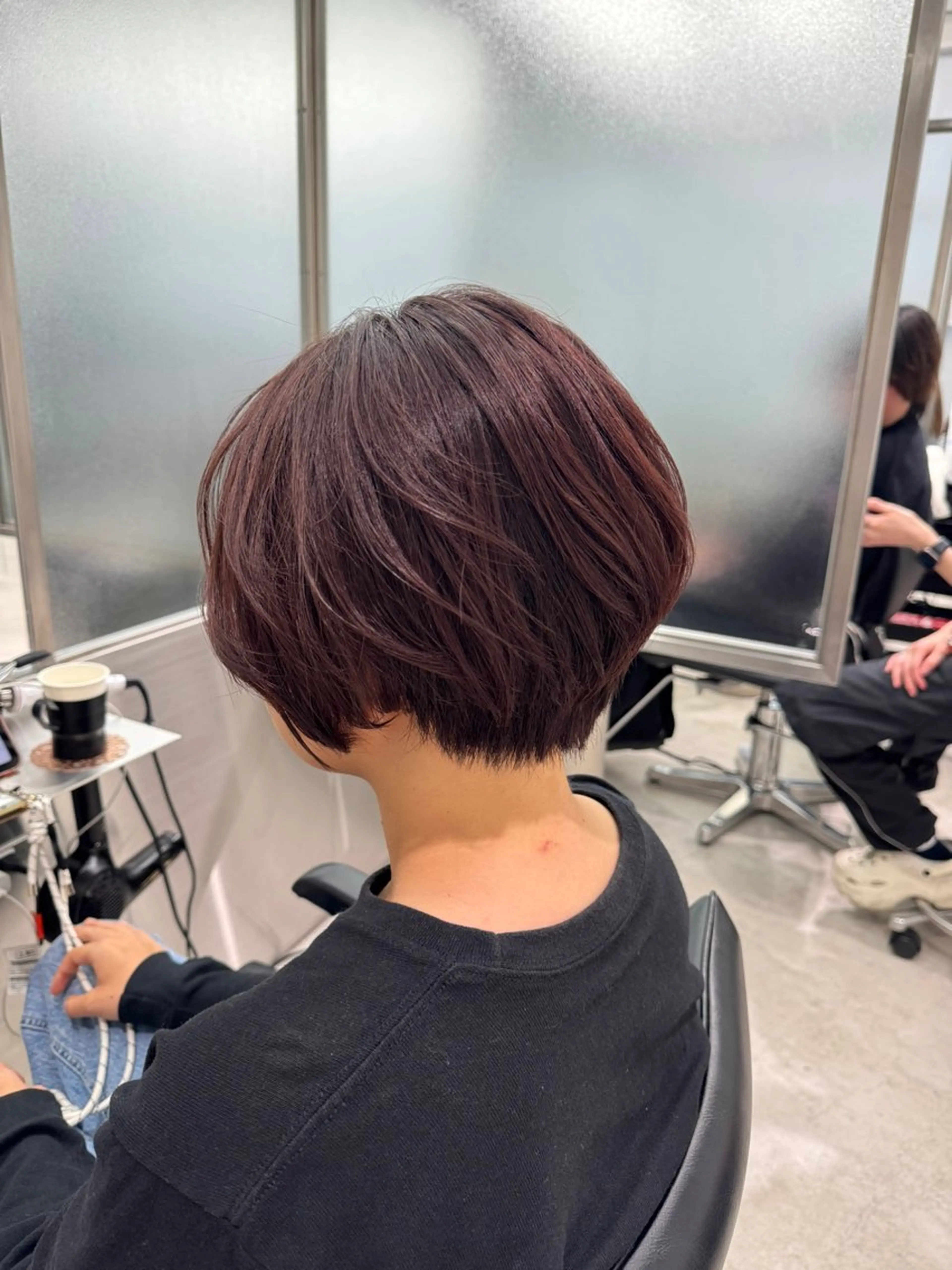 ショート カラー 梅田茶屋町ヘッドスパ ＆艶カラー　Rihoのヘアスタイル