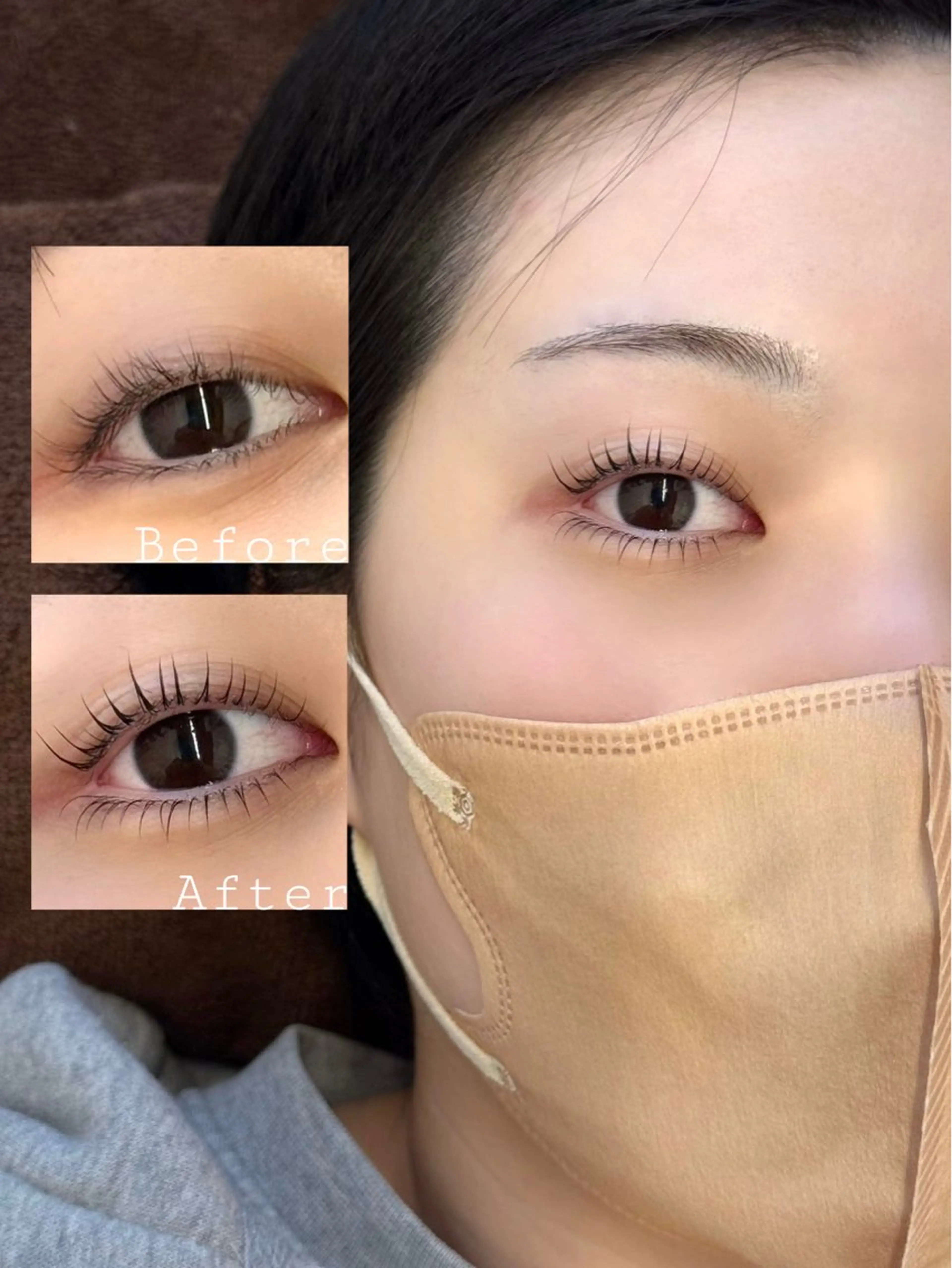 マツエク・マツパ ナチュラル マツパ ☘️Moe☘️骨格・ まぶた似合わせパーマのマツエク・マツパデザイン