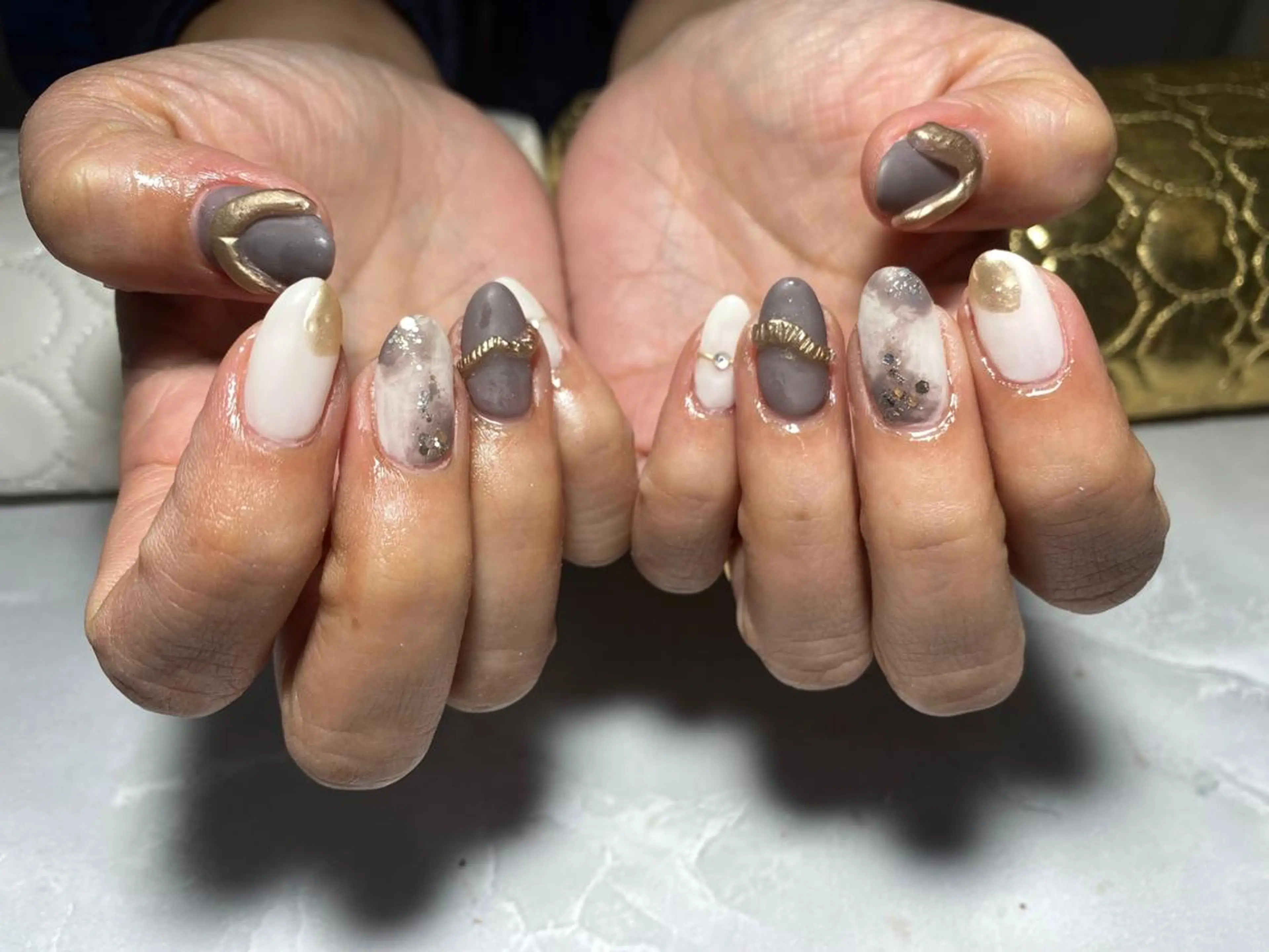 ネイル マットネイル ニュアンスネイル nail en💅 キッズスペース有のネイルデザイン