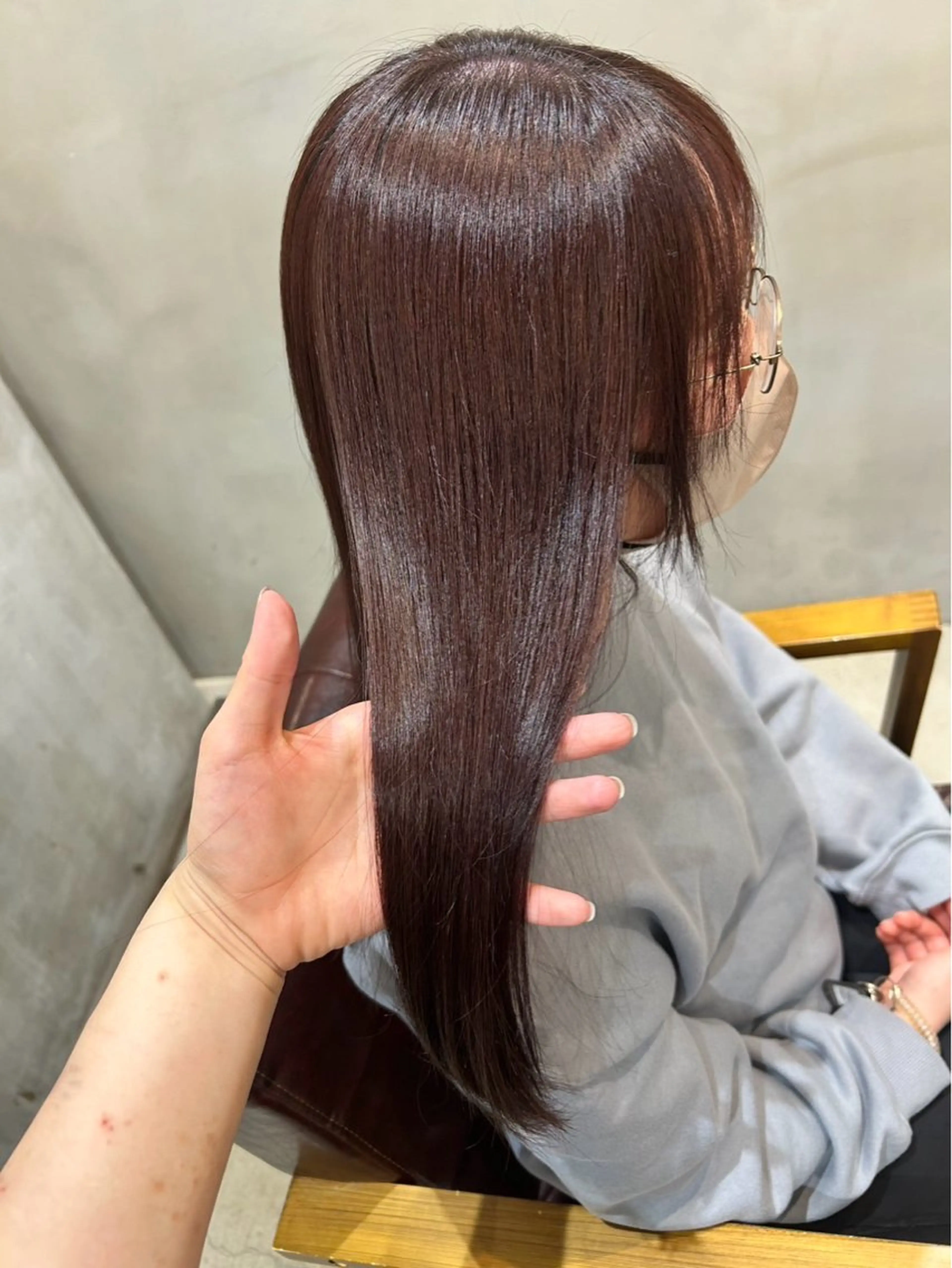 カラー 透明感カラー ハイライトカラー 髪質改善 ヘアカラー ukyo/カラー/ ブリーチ/ハイライトのヘアスタイル