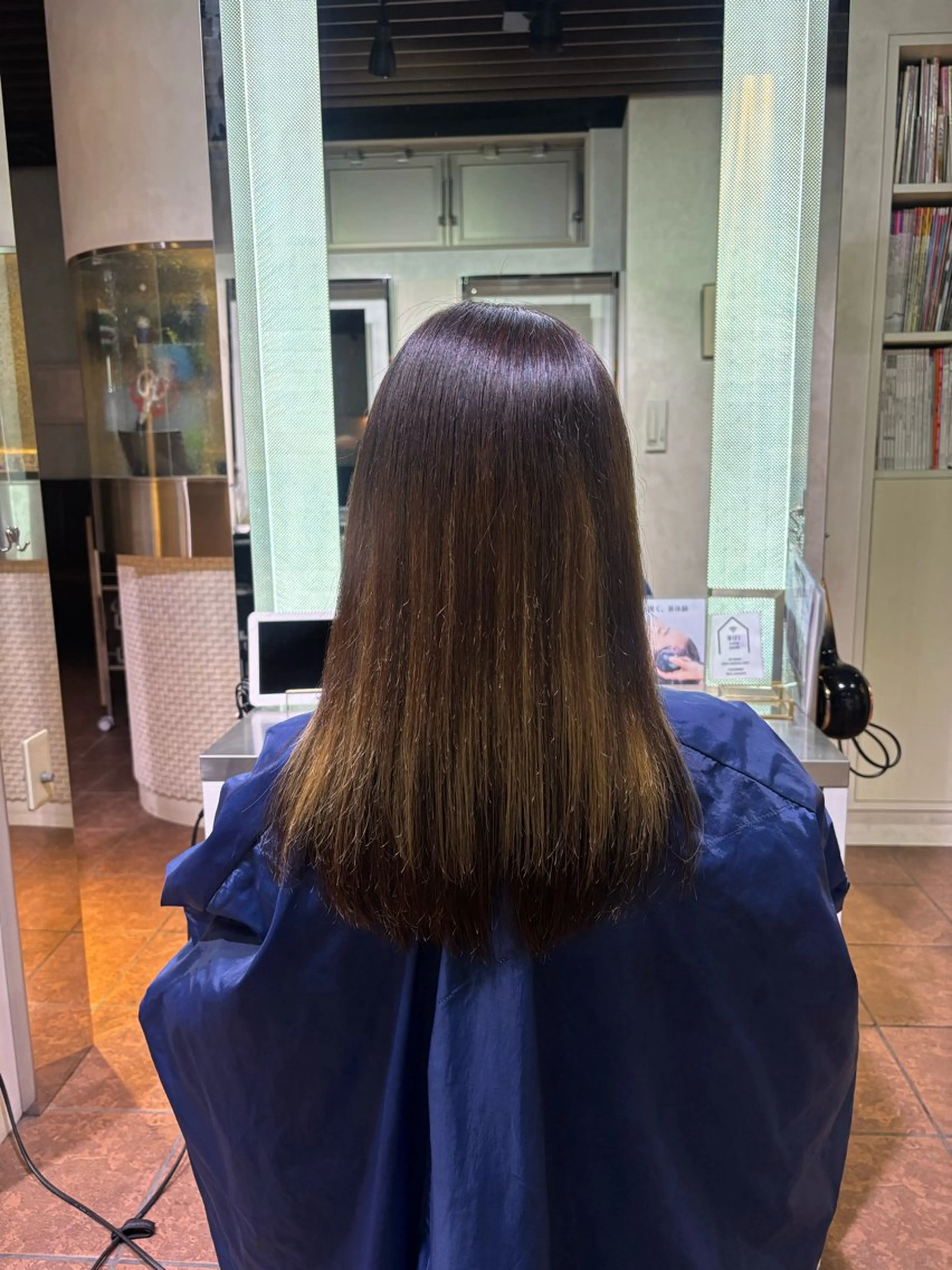 セミロング カット 縮毛矯正 Nakano Noaのヘアスタイル