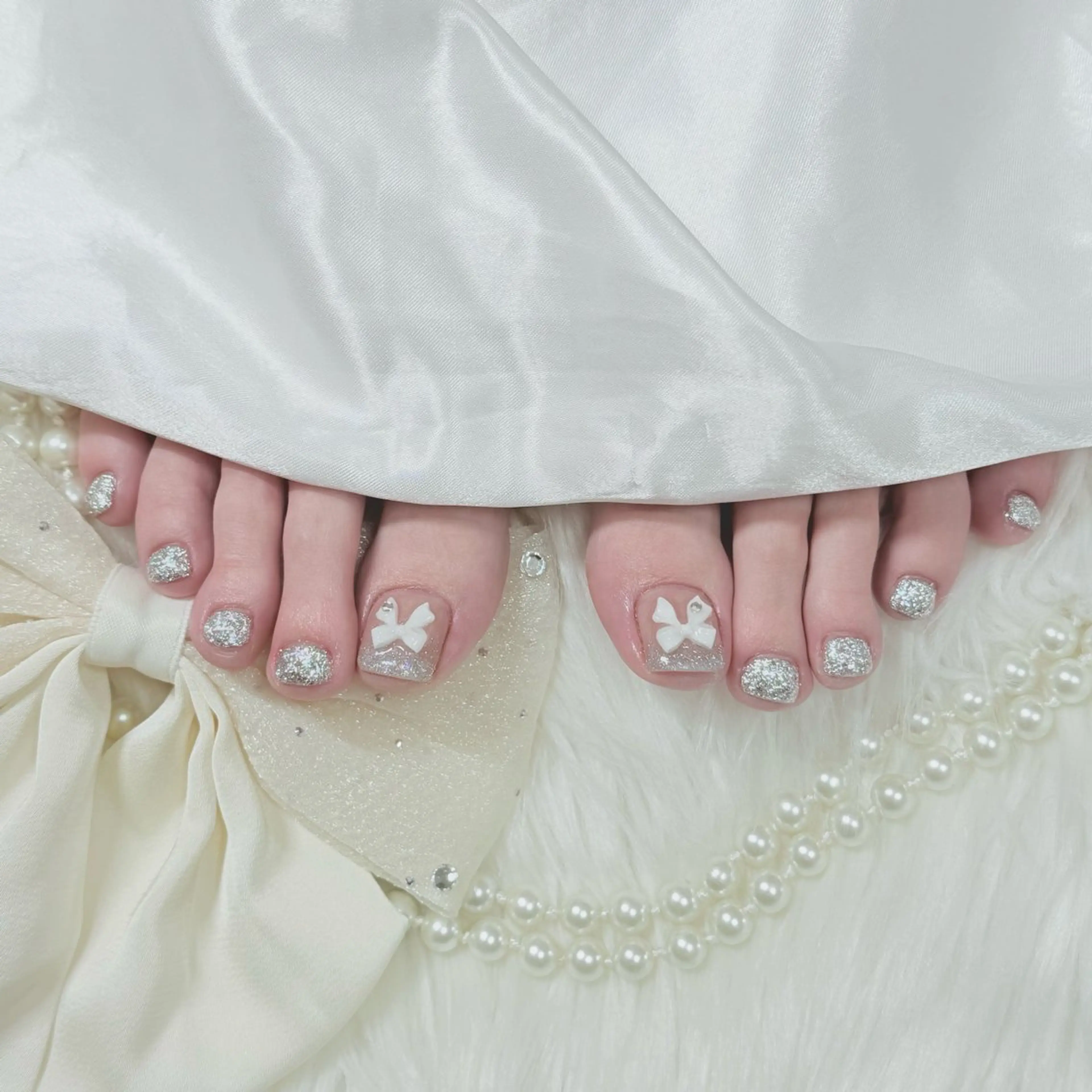 ネイル フラッシュネイル フットネイル ✩.*🎀 aoi🎀のネイルデザイン