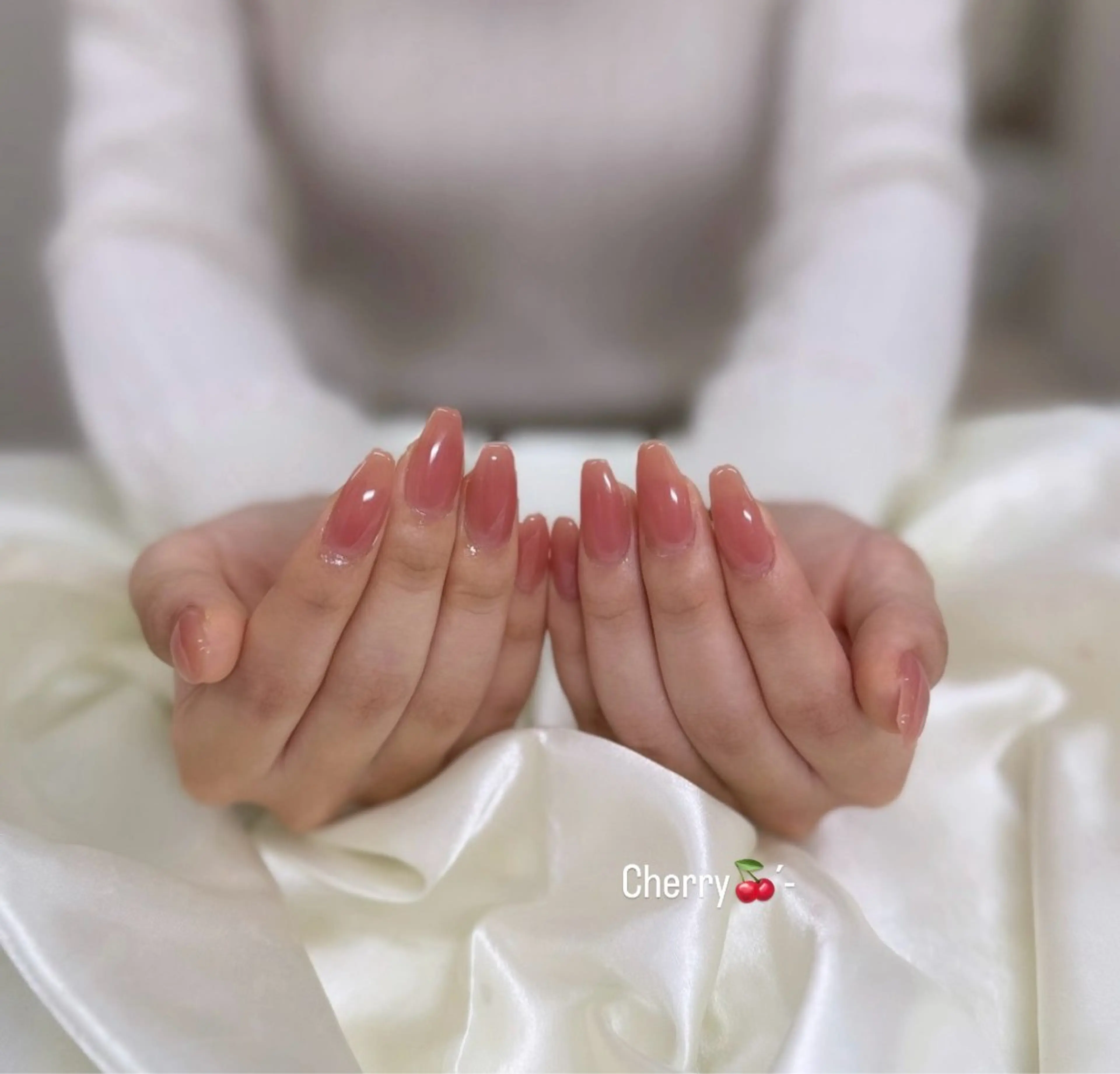 ネイル フレンチネイル 韓国ネイル マグネットネイル マグネットフレンチ ピンク Moana manamiのネイルデザイン