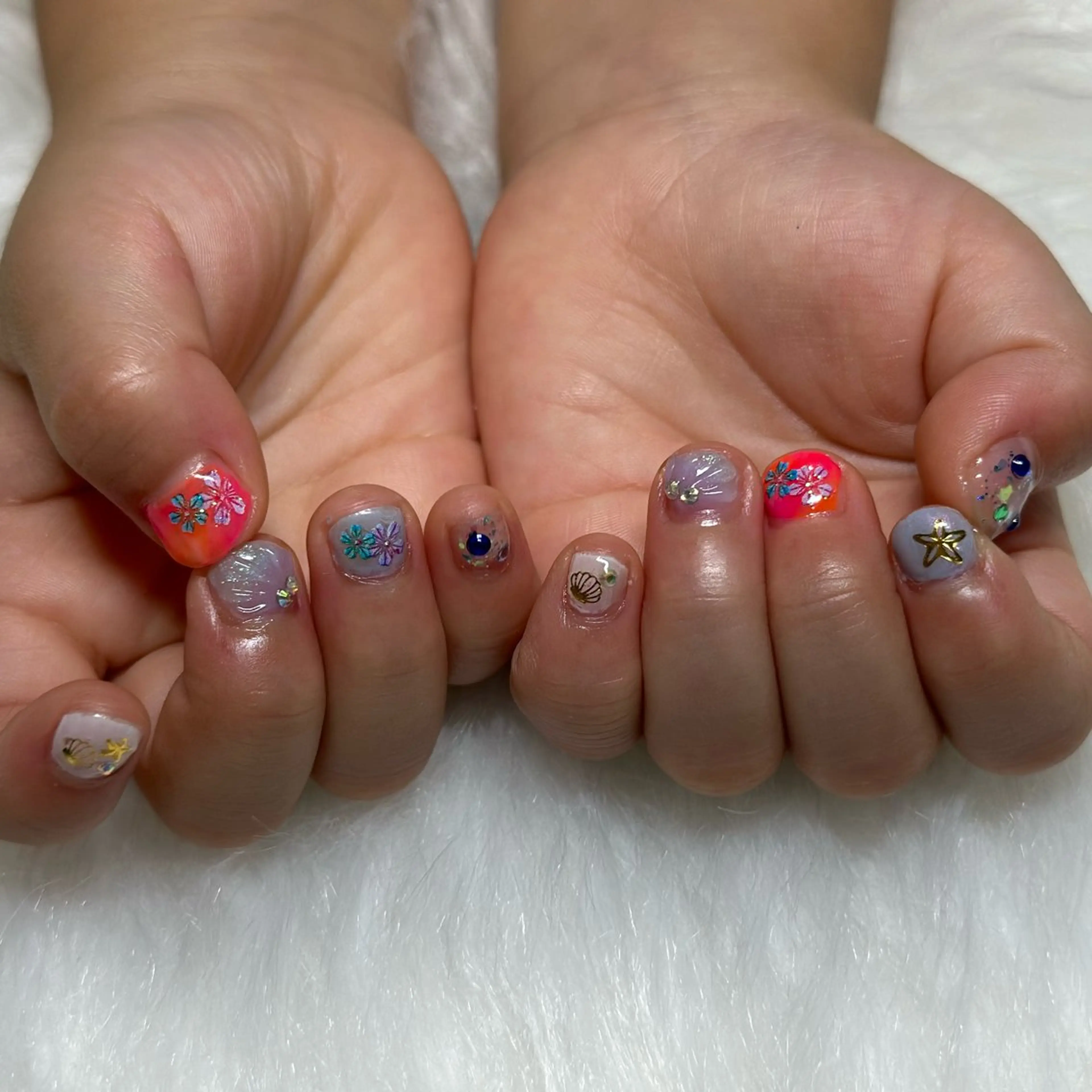 キッズ ネイル ハンドネイル nail salon MARSのネイルデザイン