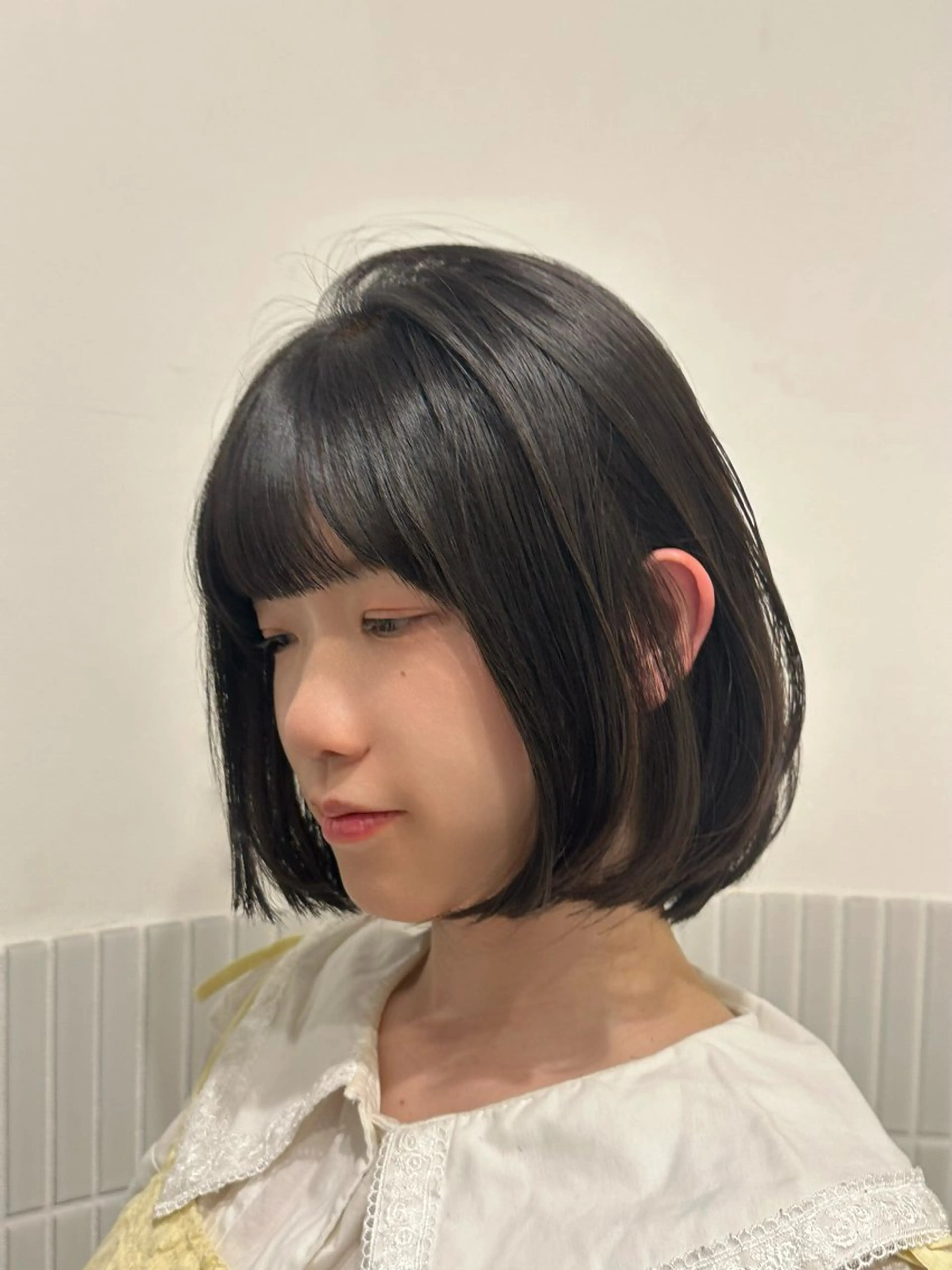 ミディアム ボブレイヤー ボブ レイヤーカット fiorista🌼 ayanaのヘアスタイル