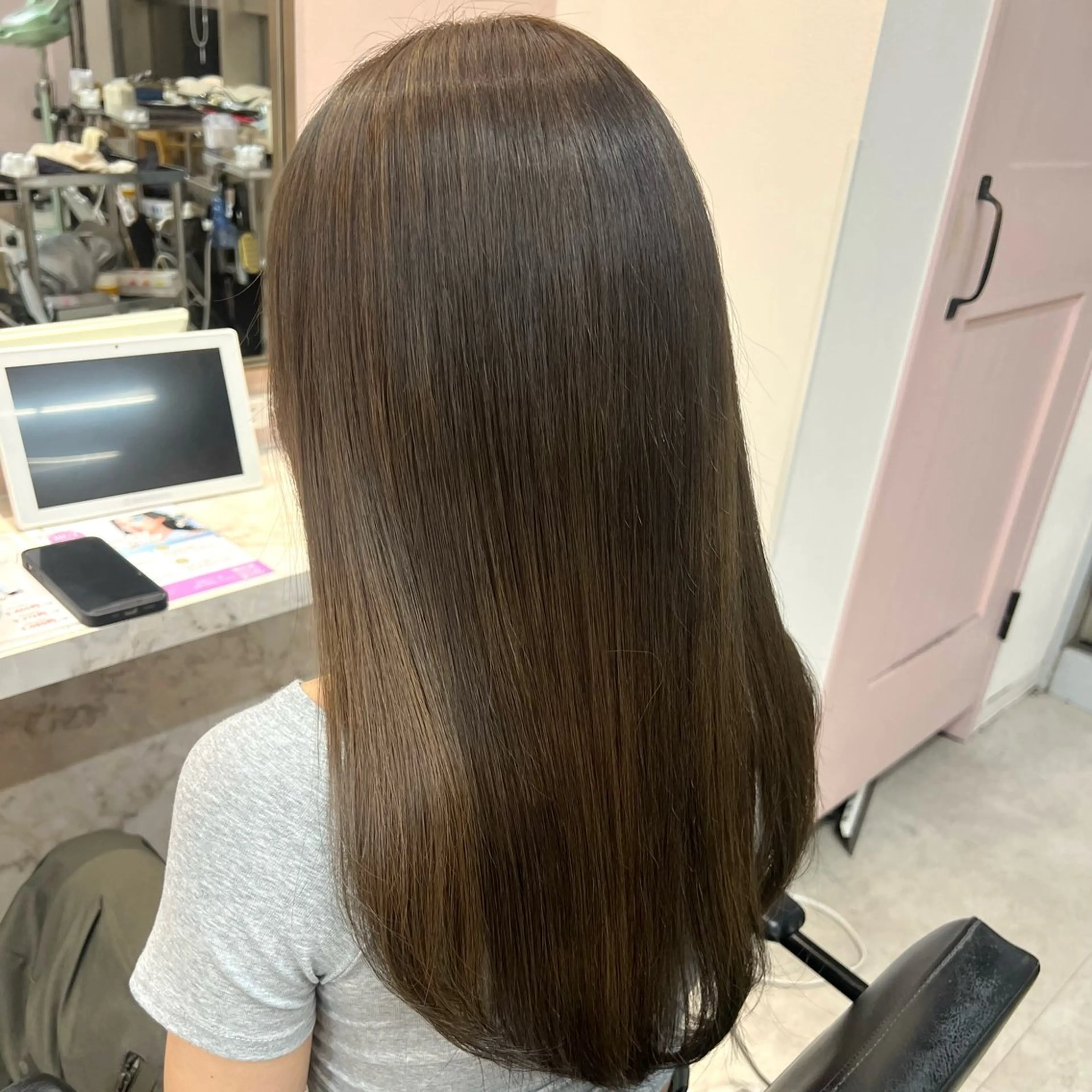 ロング ヘアカラー 透明感カラー/髪質 改善トリ/水野朝晴のヘアスタイル