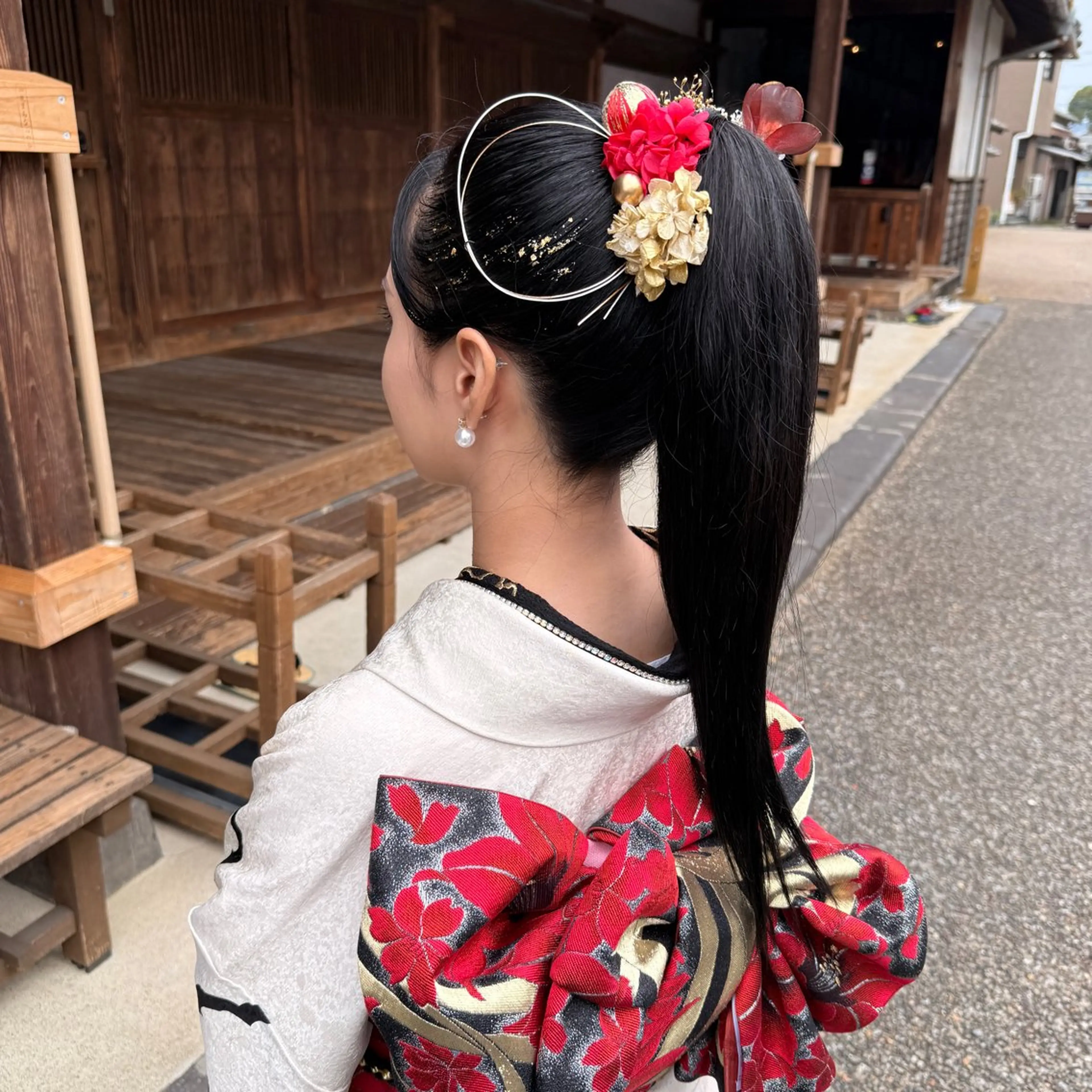 ロング ヘアアレンジ 仲村 真里奈のヘアスタイル