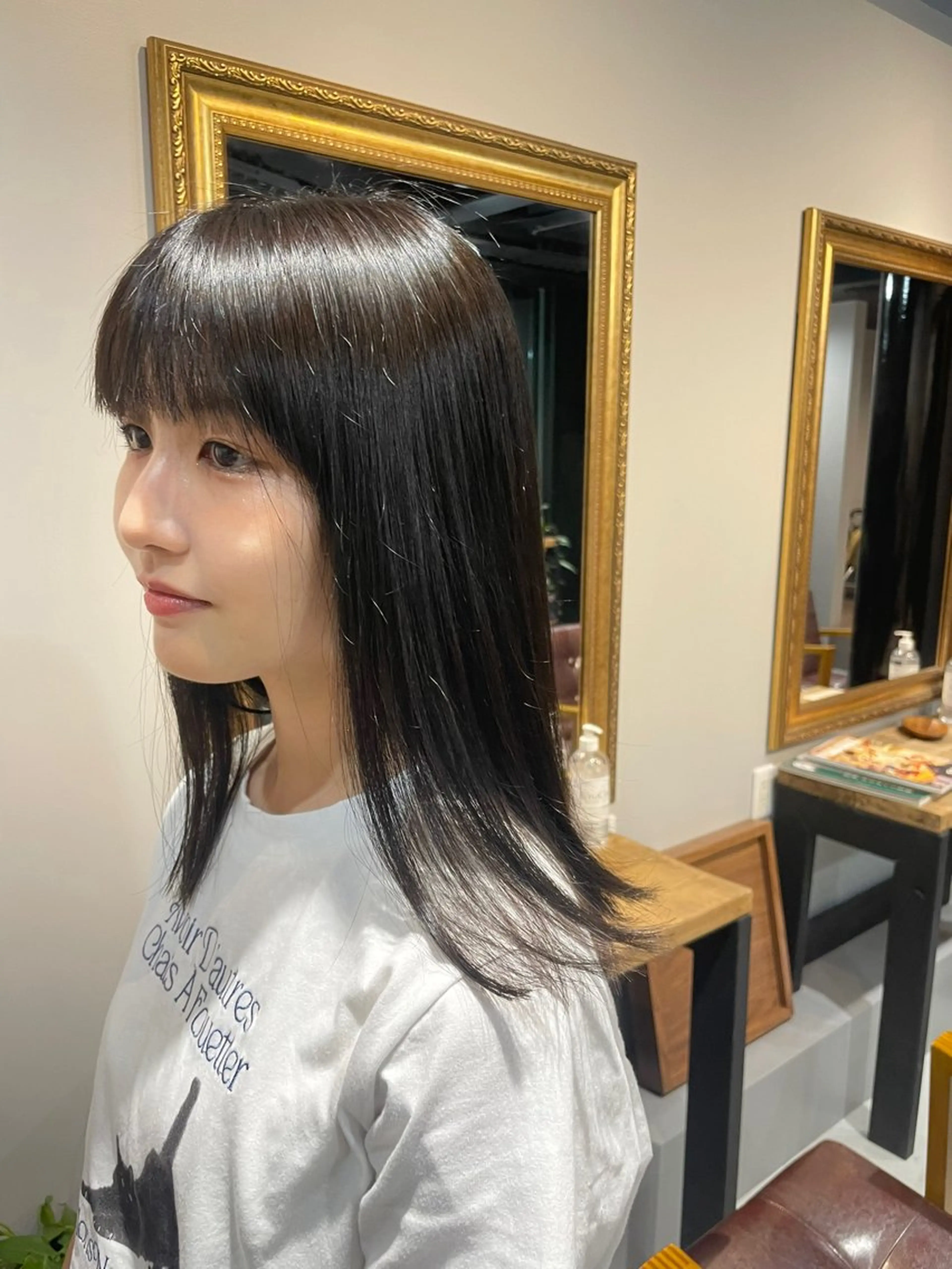 セミロング ヘアカラー ナチュラルカラー/ shungoのヘアスタイル