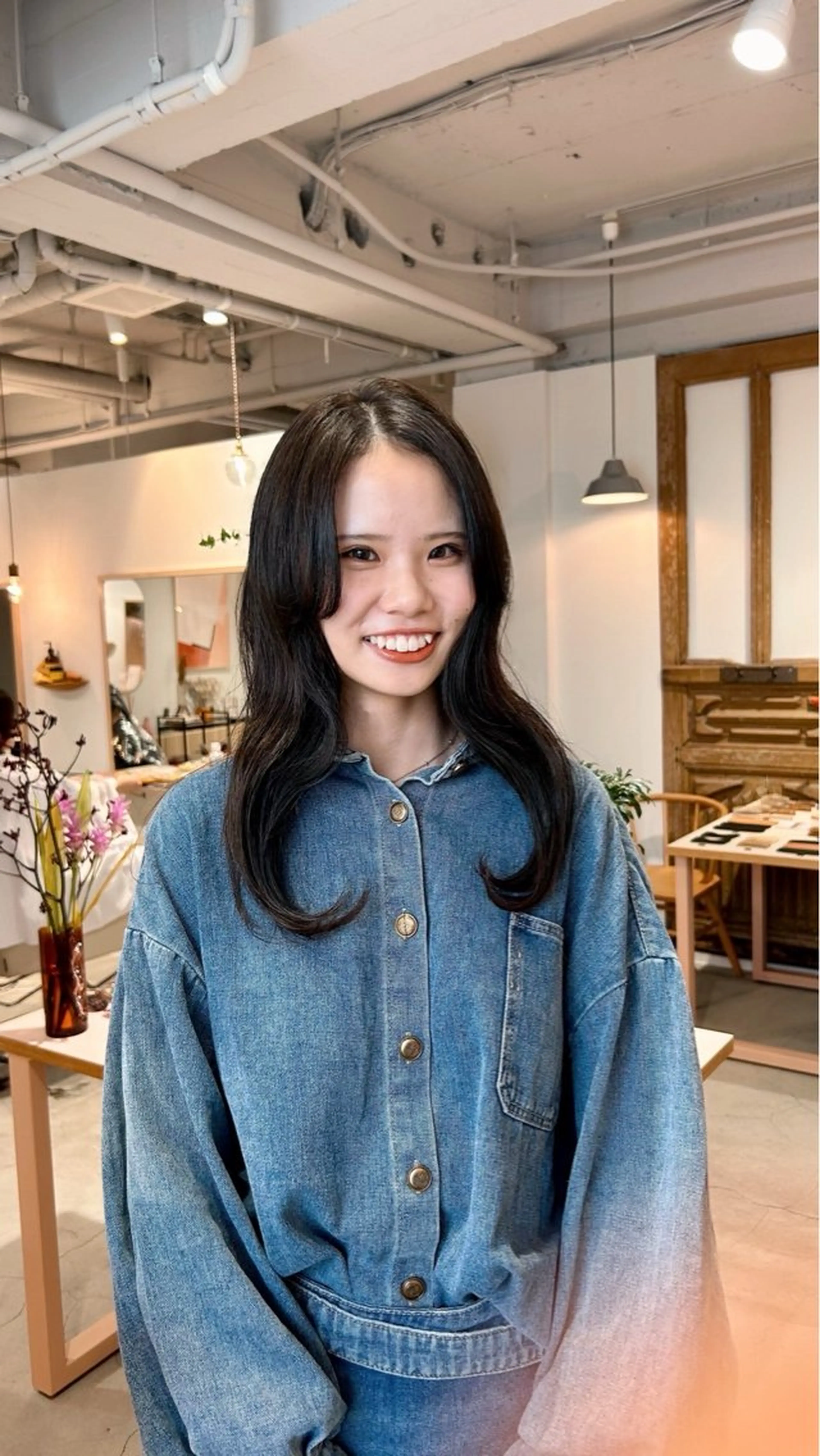 カラー ブラウンカラー ウメキ ユウカのヘアスタイル