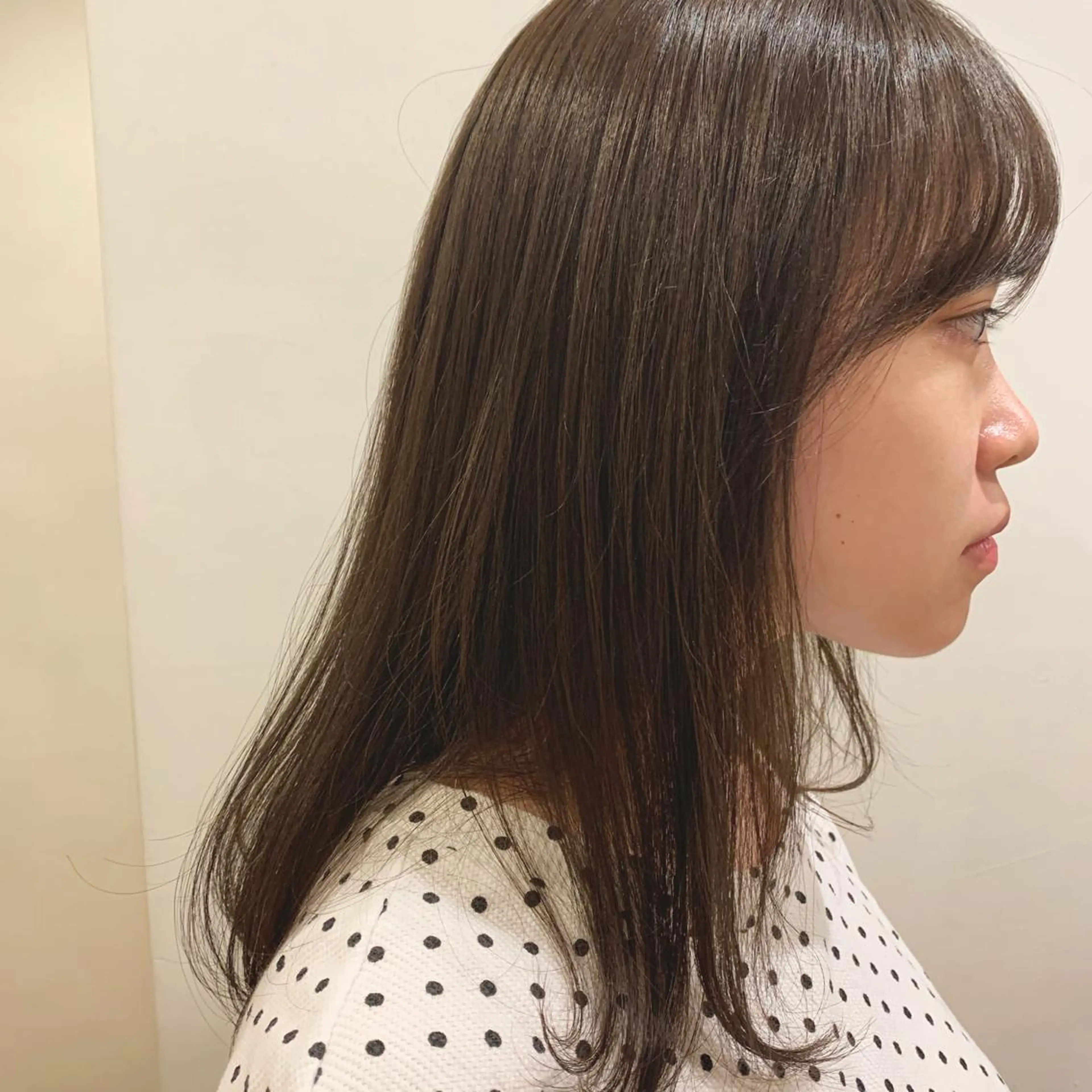 セミロング カラー ブラウンカラー ナチュラルブラウン mizuho .のヘアスタイル