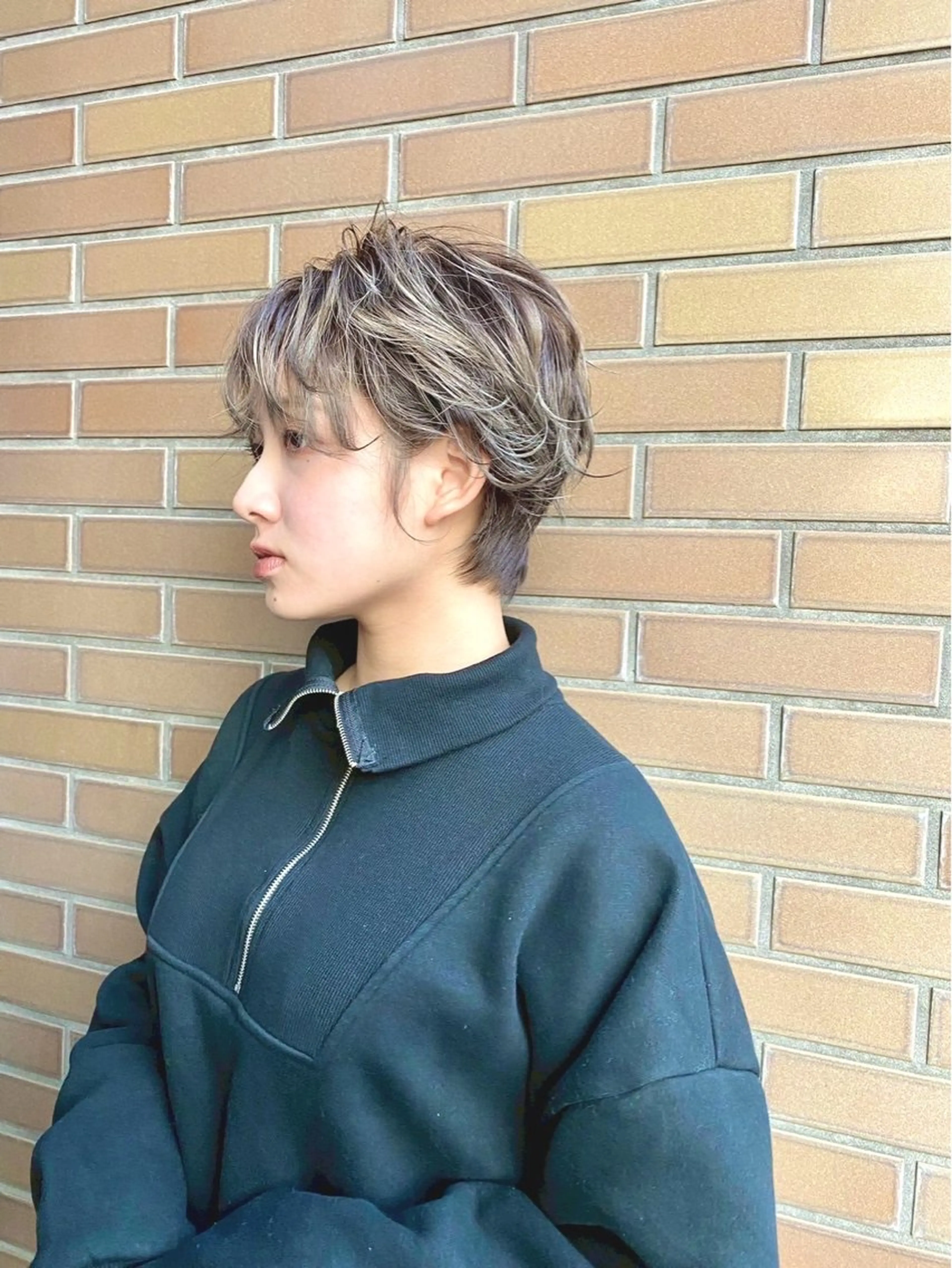 ショート パーマ カット パーマ ✂︎cadre✂︎ 🪶かまだれいし🪶のヘアスタイル