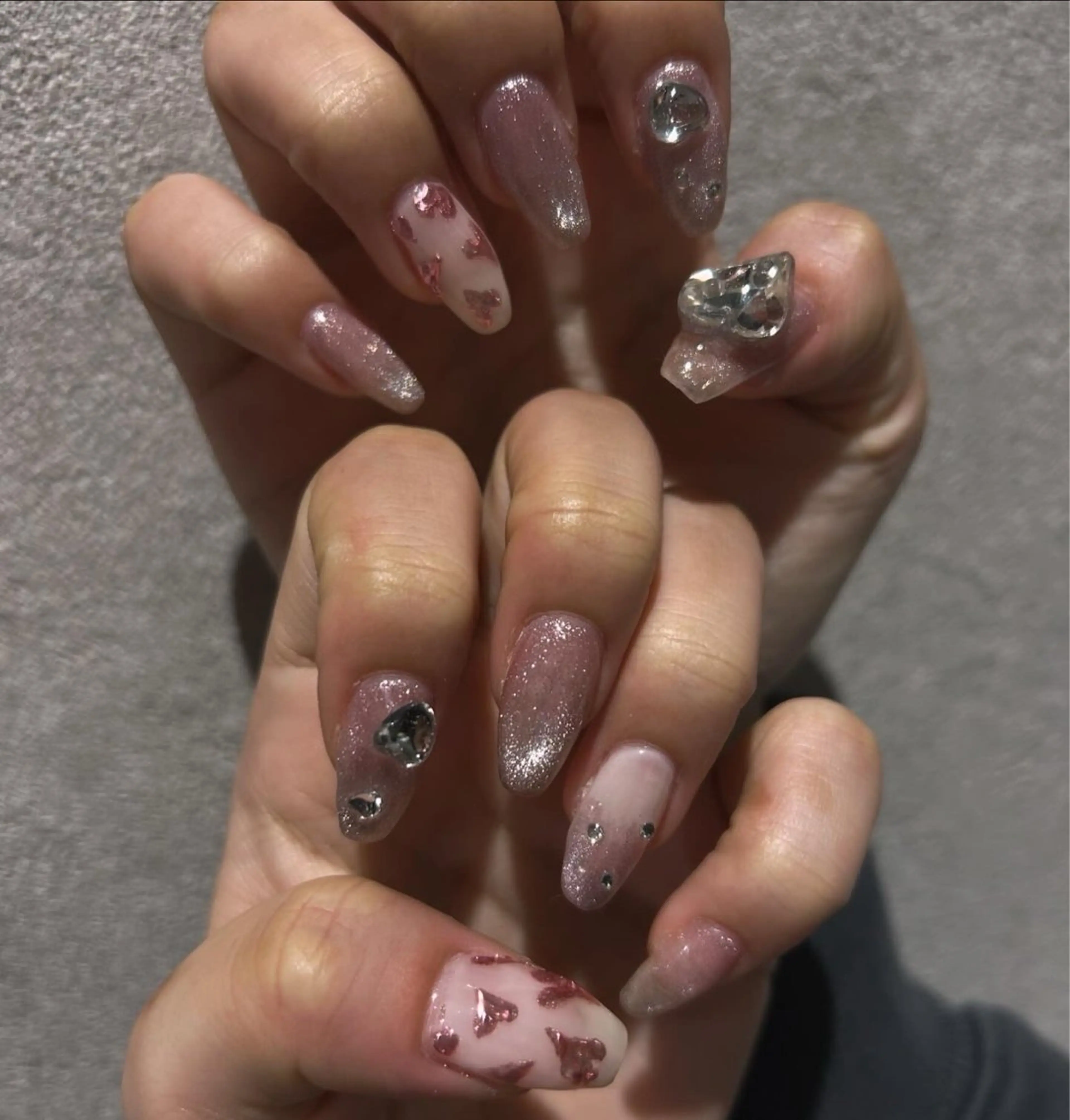 ネイル ハート 大山 なつみのネイルデザイン