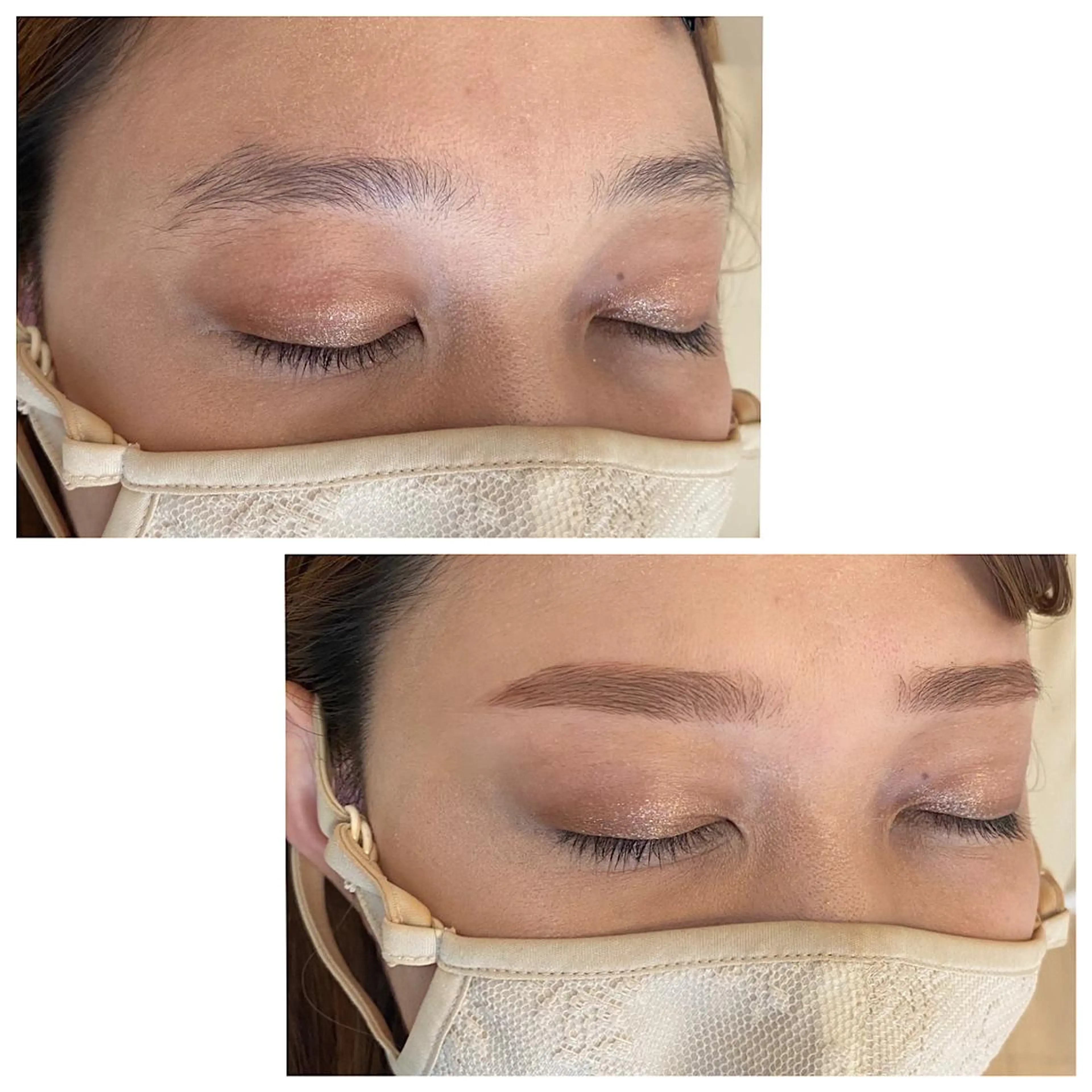 アイブロウ ワックス脱毛 眉カット pep natsumiのヘアスタイル