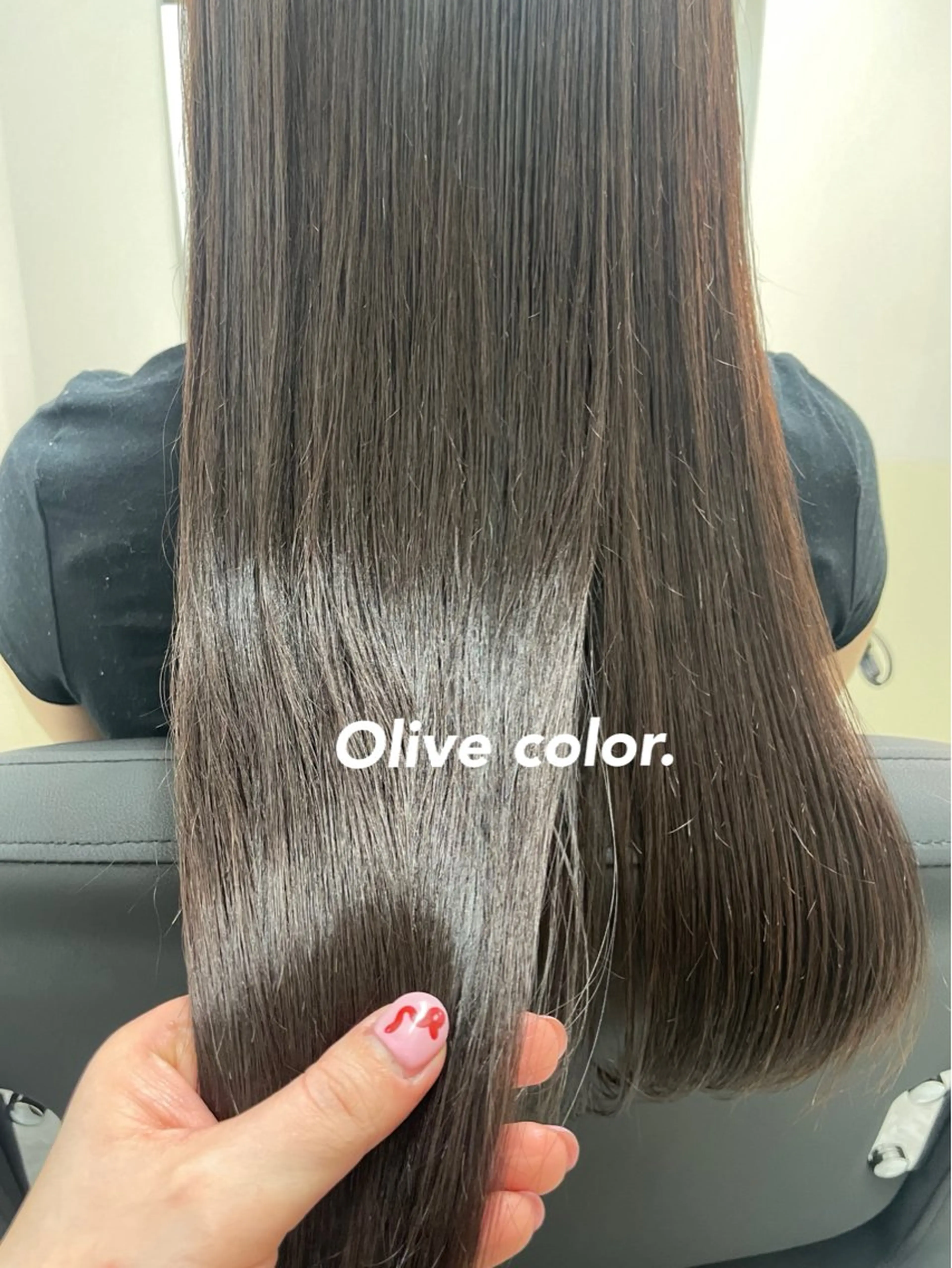 ミディアム カラー オリーブカラー 🩰ニシムラヒカリ 半個室salon♡*のヘアスタイル