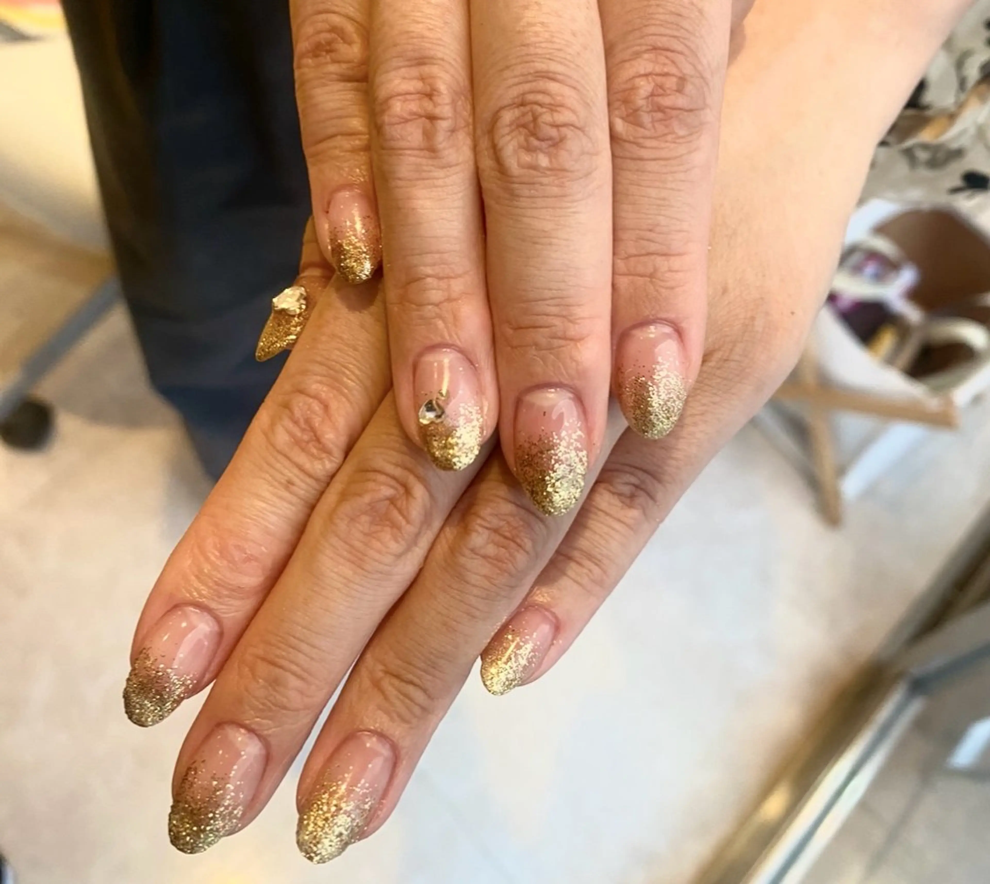 ネイル ラメ(グリッター) ラメグラデーション ハンドネイル nail salon Vian YUIのネイルデザイン
