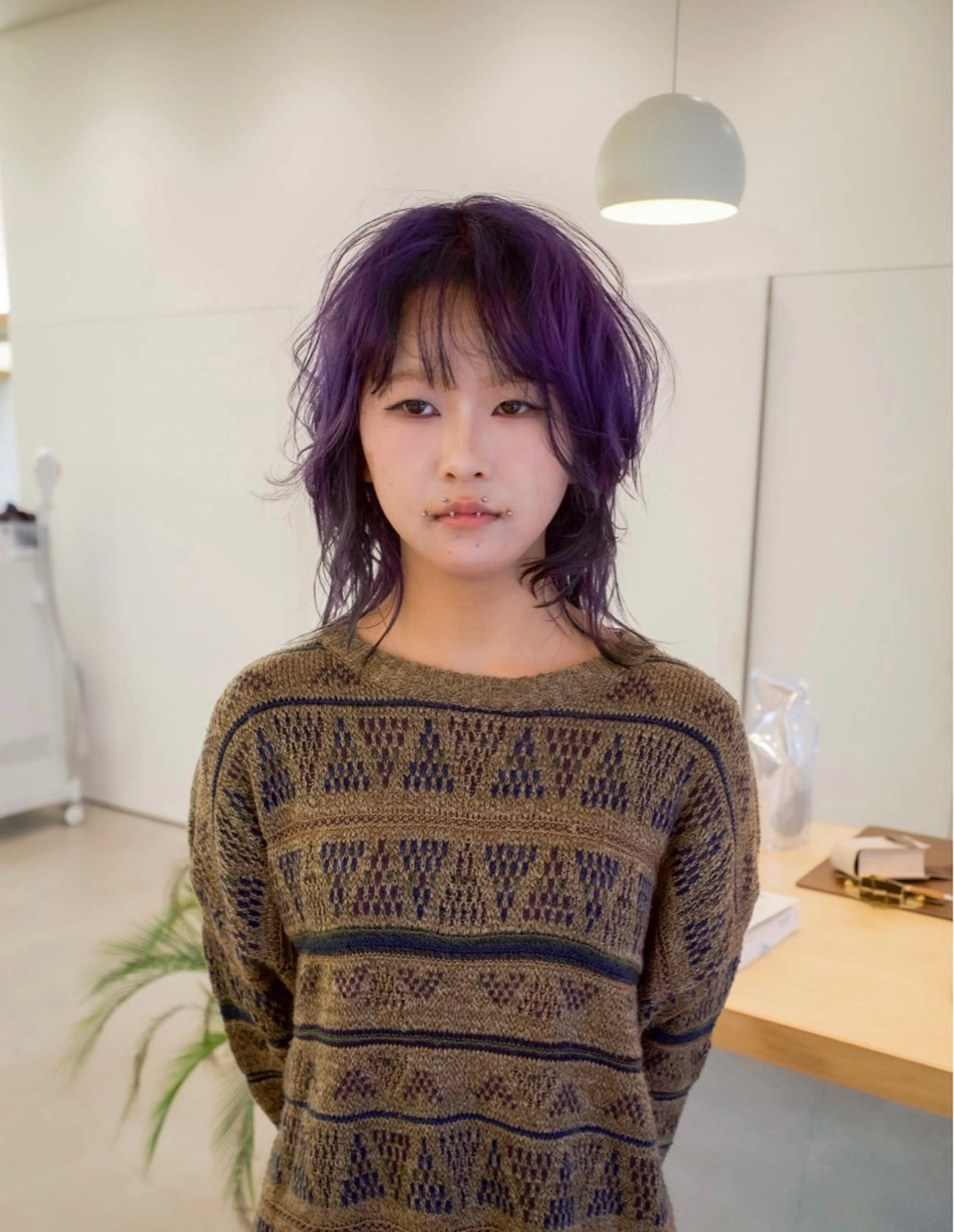 ミディアム カット ヘアカラー トリートメント つくばUtooe's 副店長　寺沢颯のヘアスタイル