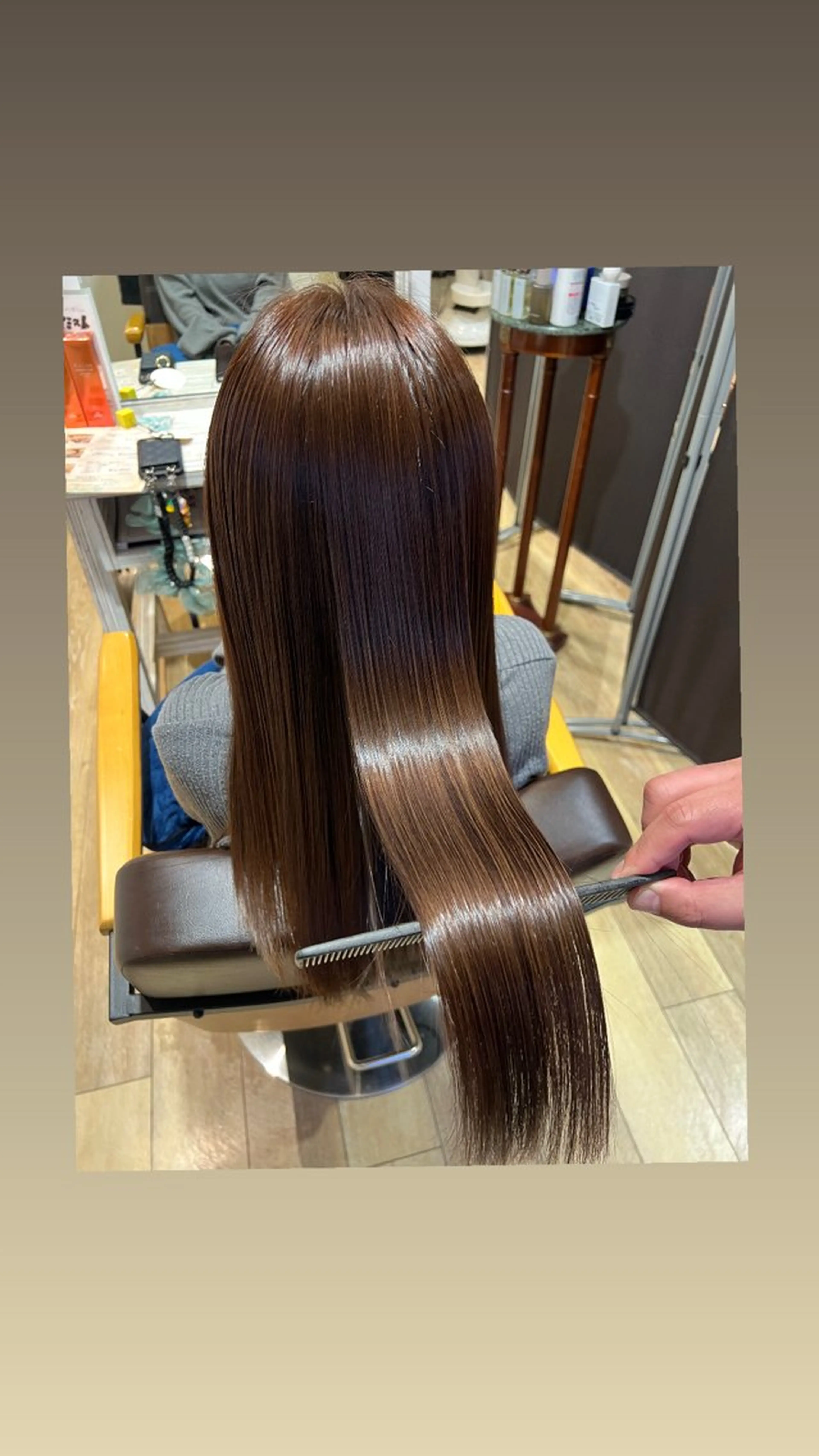 ロング カラー ヘアカラー トリートメント 三浦 吏恵のヘアスタイル