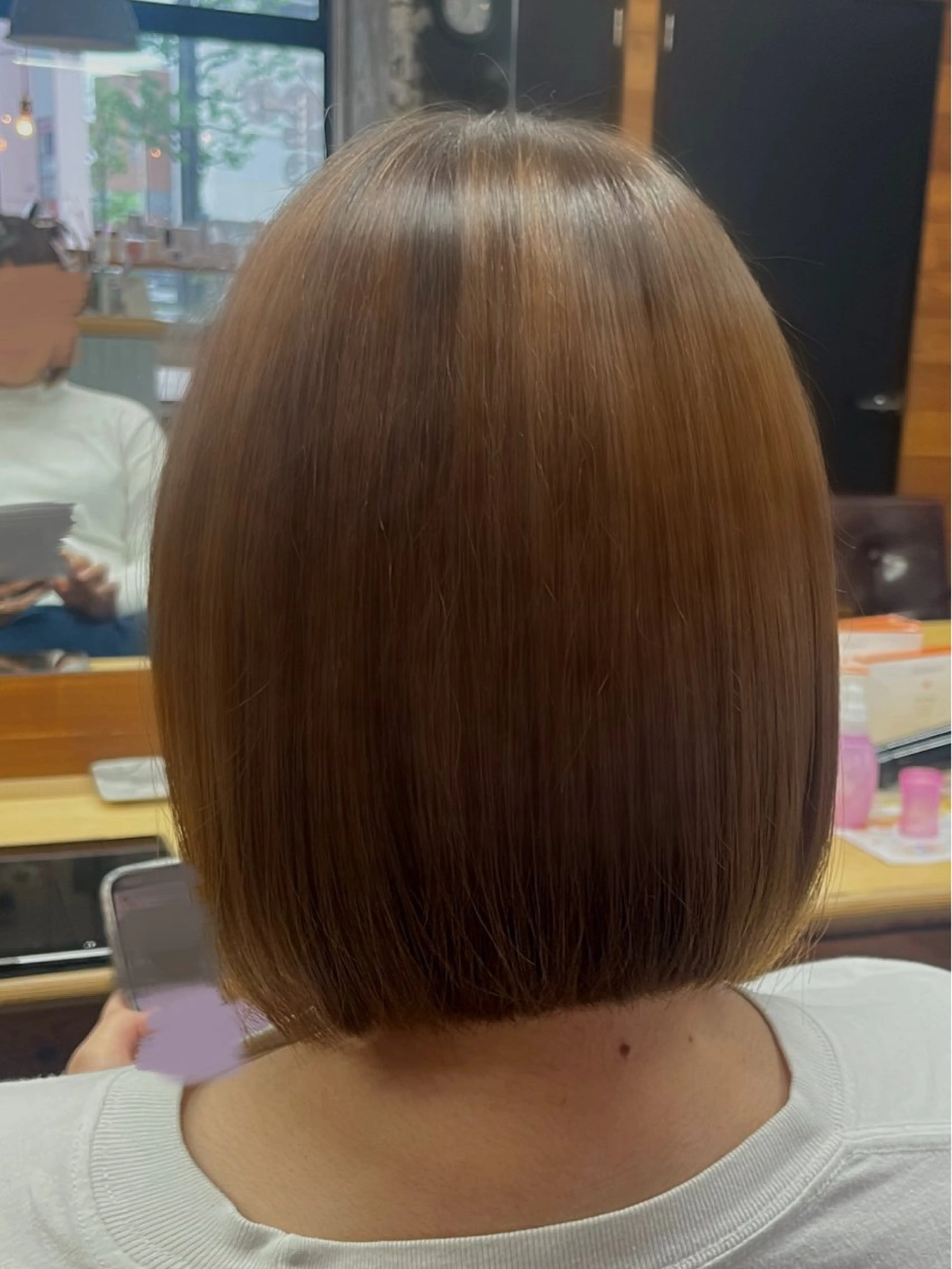 ミディアム 向井 友菜のヘアスタイル