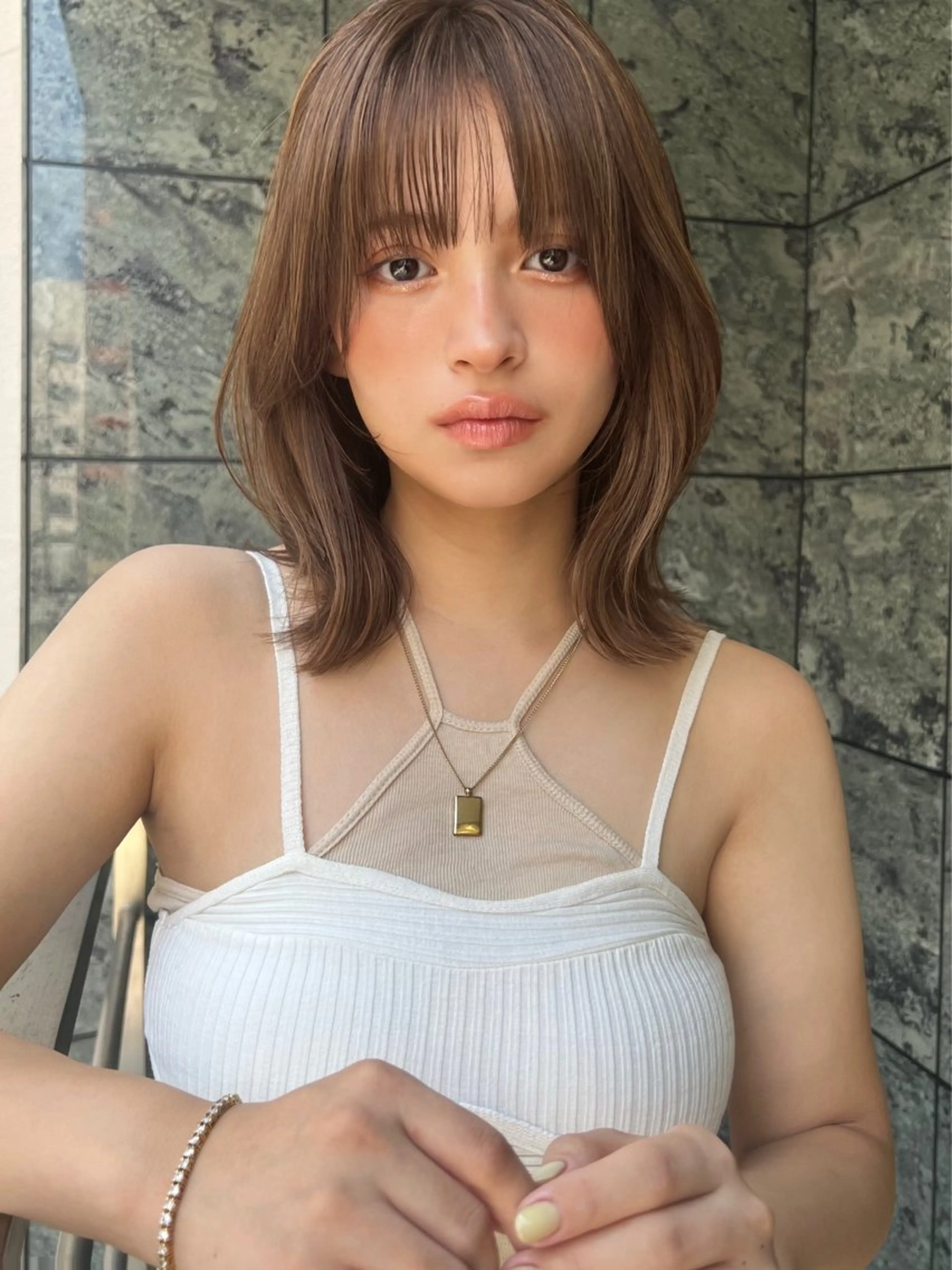 ショート カラー トリートメント ヘアカラー 小顔ボブ jilblanカホのヘアスタイル