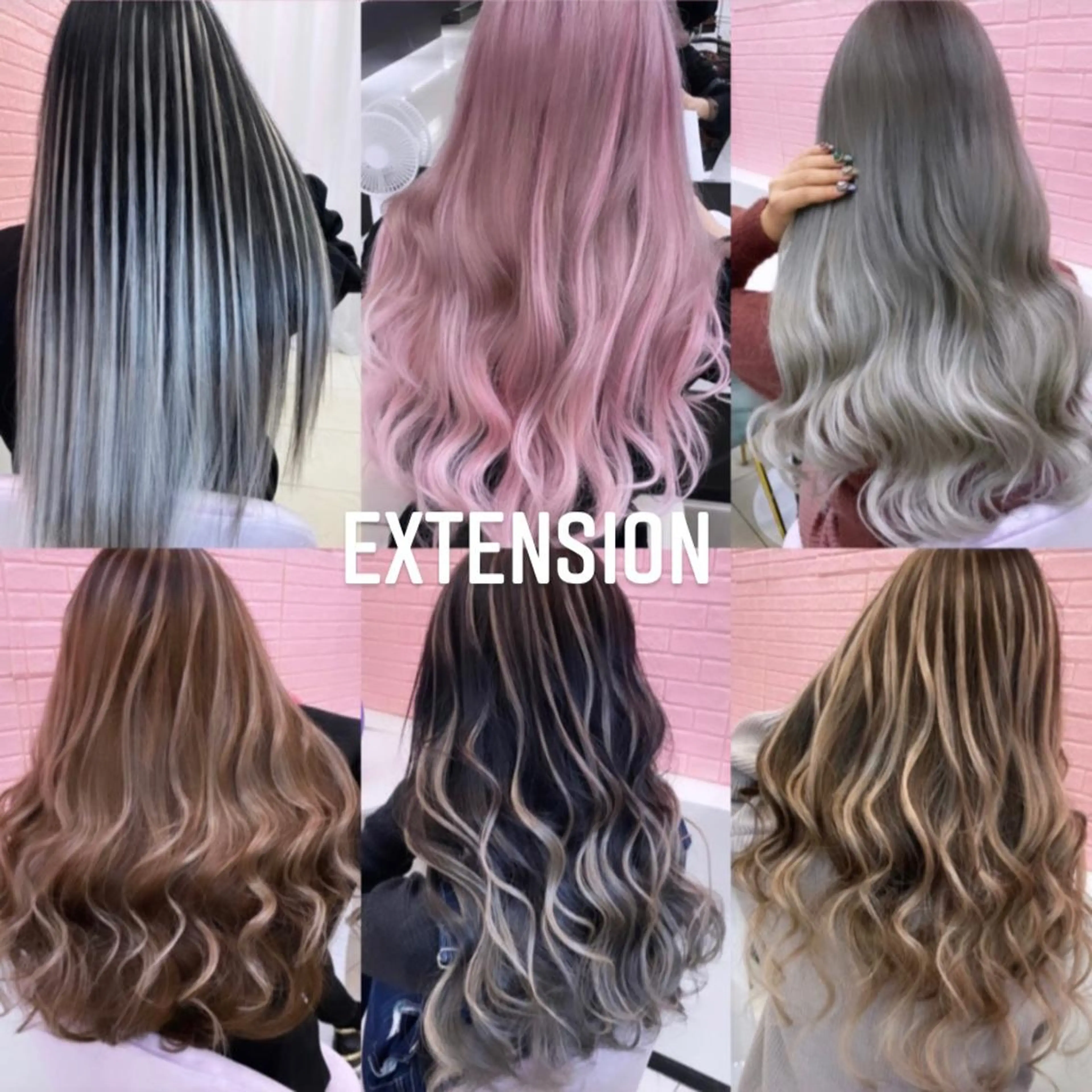 ロング カラー ヘアカラー エクステ エクステ🩵ブリーチ 韓国ヘア🩵KAEのヘアスタイル