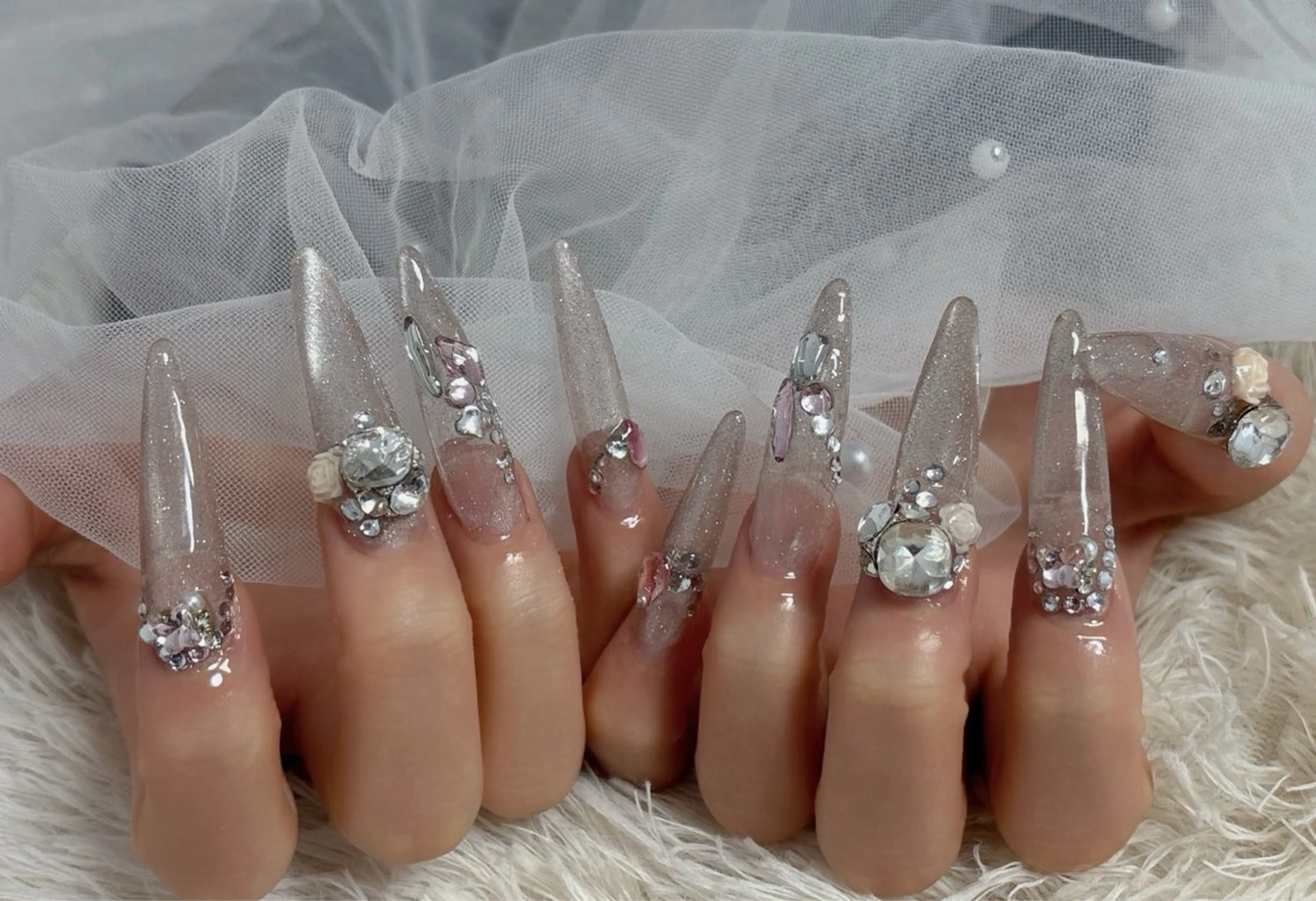 ネイル マグネットネイル ハンドネイル nail salon はるりのネイルデザイン