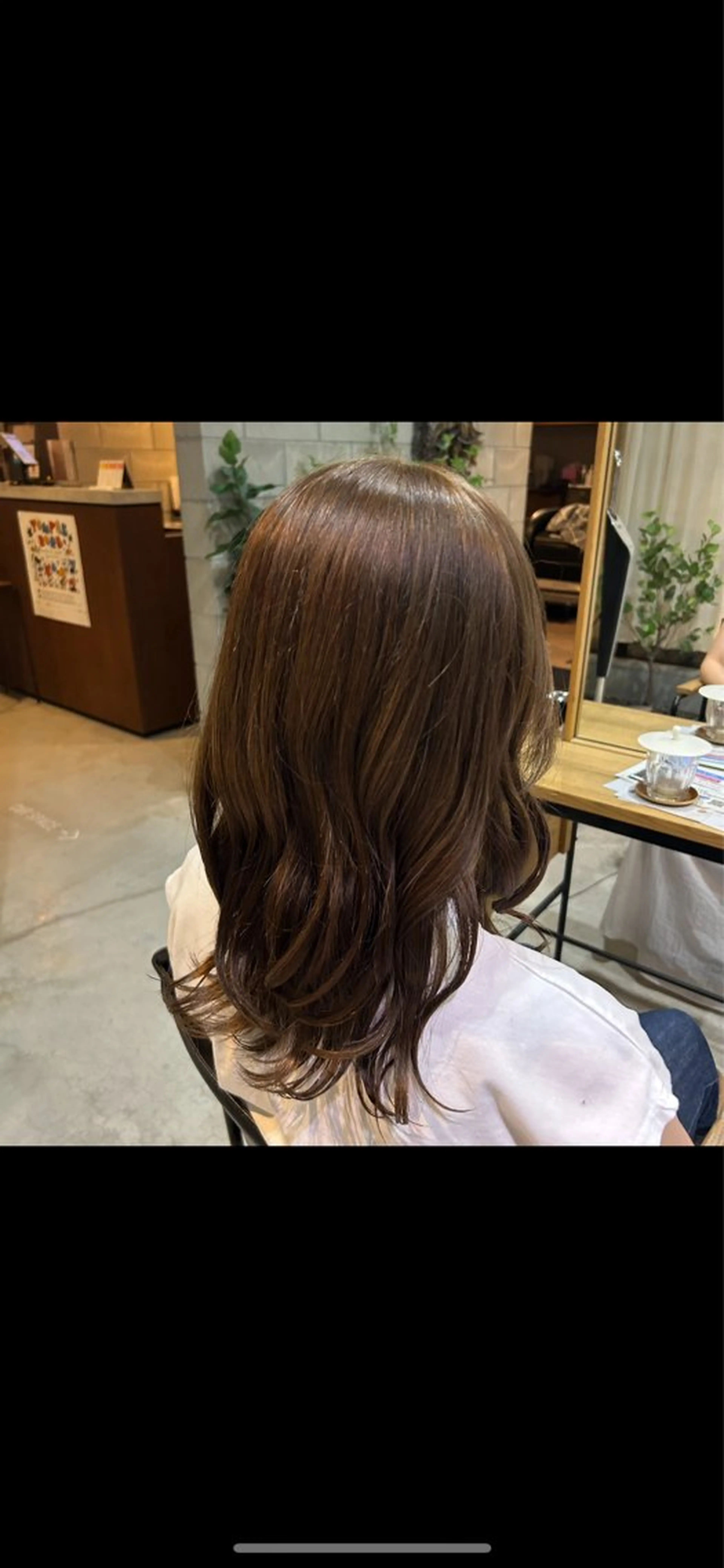 ミディアム カラー オリーブカラー ヘアカラー ✨ハイトーン/暗髪/ ハイライト/松岡✨のヘアスタイル