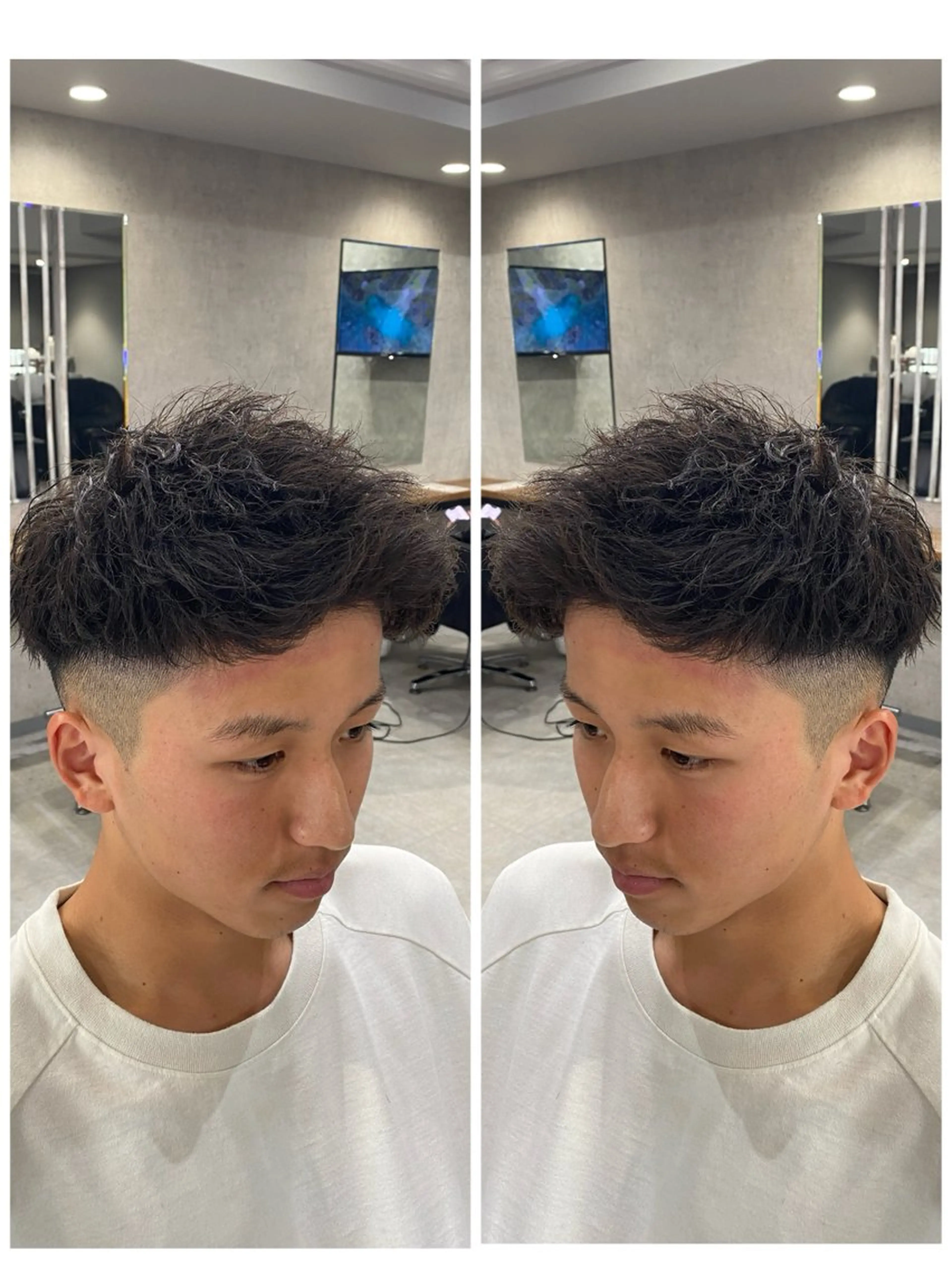 ショート パーマ メンズ メンズパーマ ツイストスパイラルパーマ スパイラルパーマ 🐉『メンズ美容師』 吉田龍星🐉のヘアスタイル