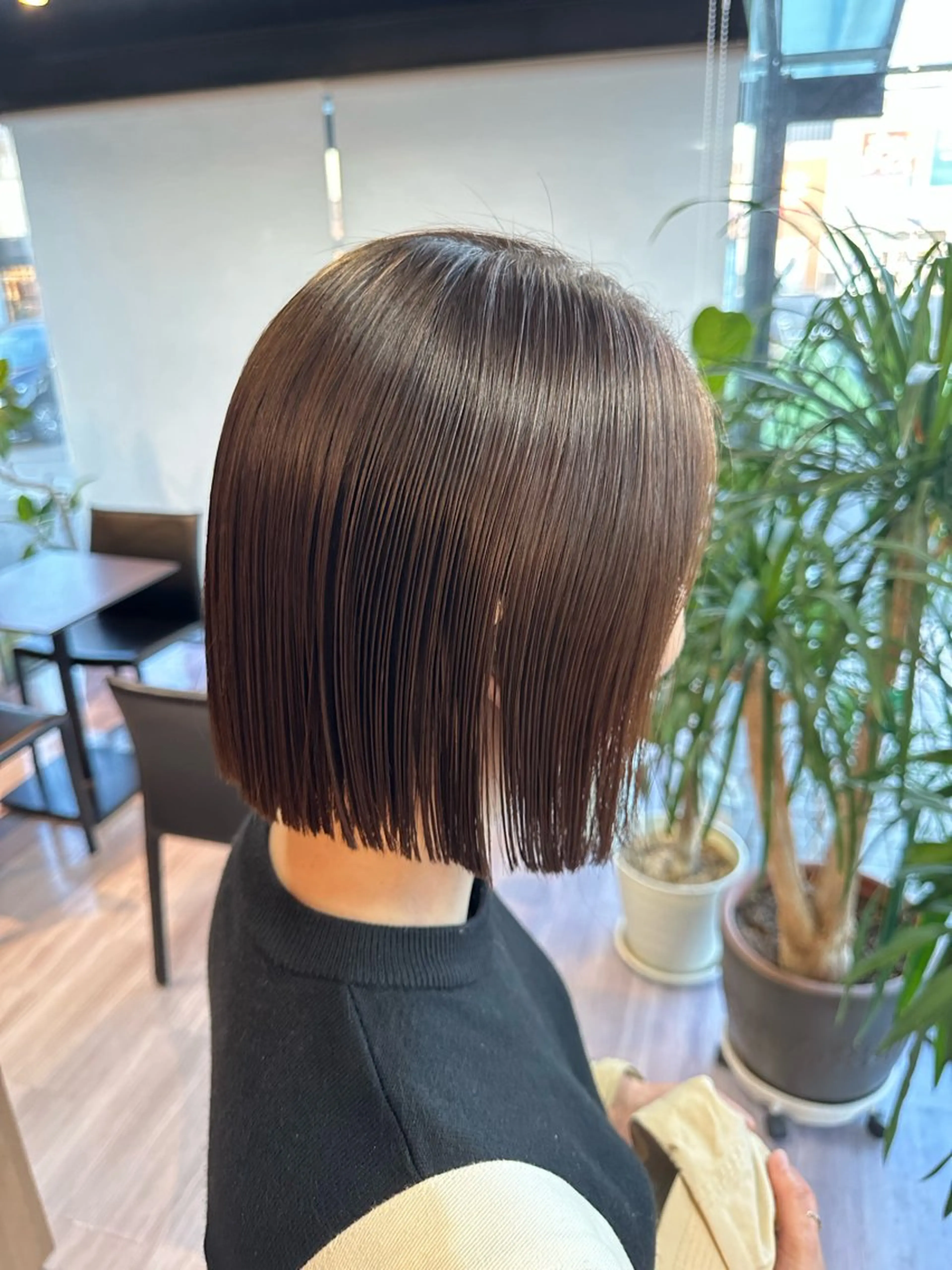 ミディアム ボブ 髪質改善 arika オケシ　リョウダイのヘアスタイル