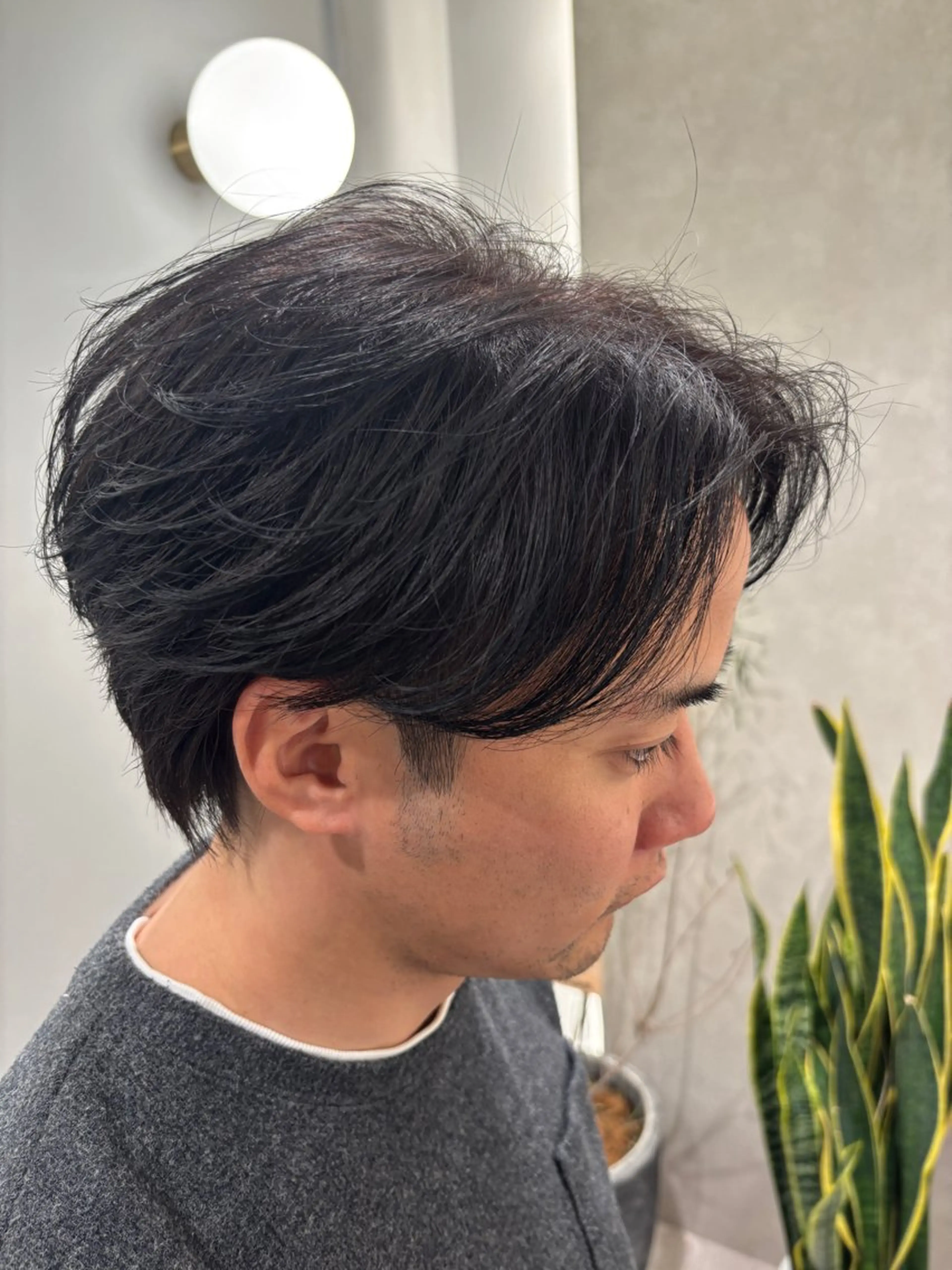 ショート カラー メンズ センターパート カット ヘアカラー Rui /池袋/モデル募集中のヘアスタイル