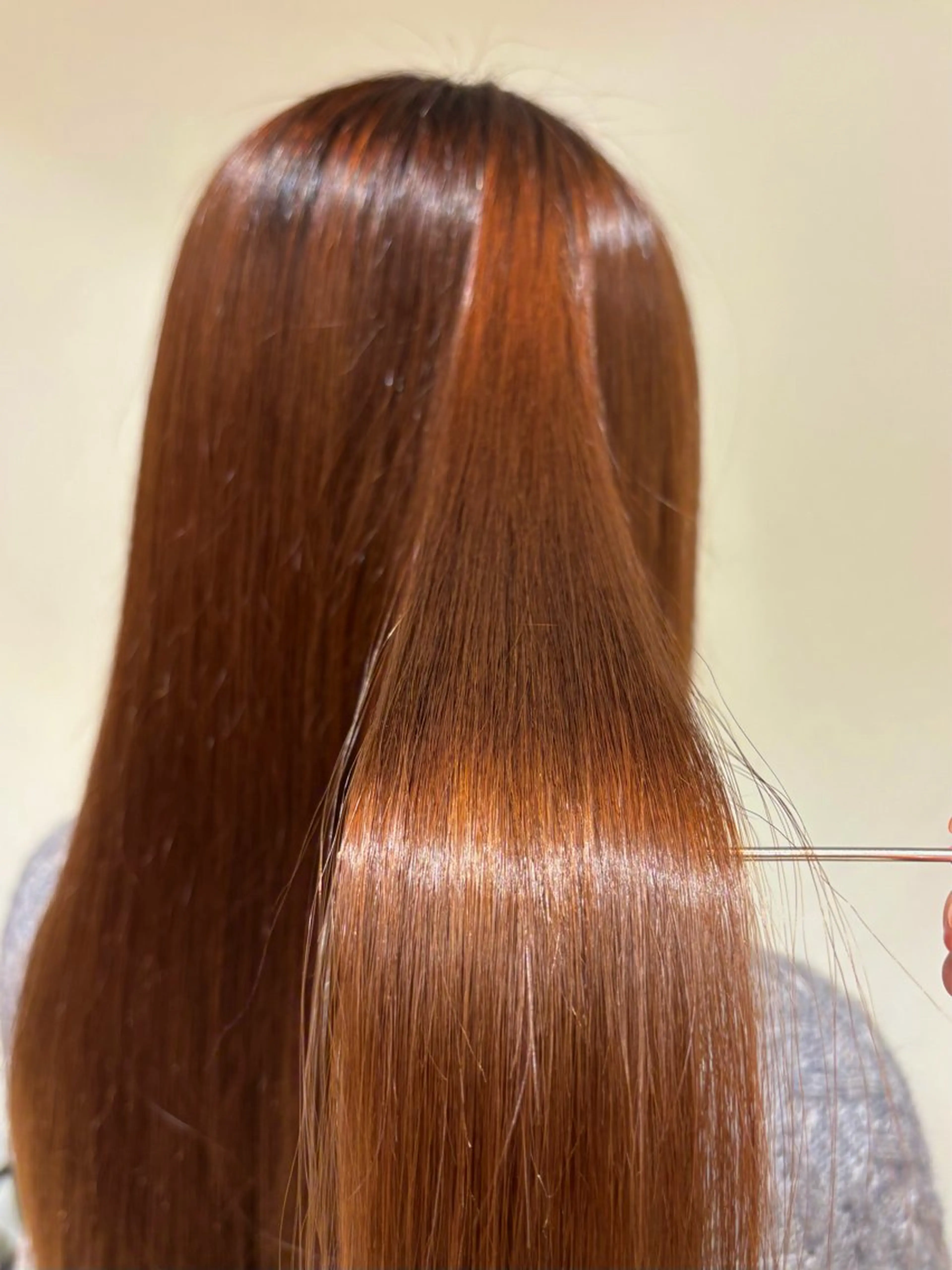 ロング 縮毛矯正 こちんだ ともかのヘアスタイル