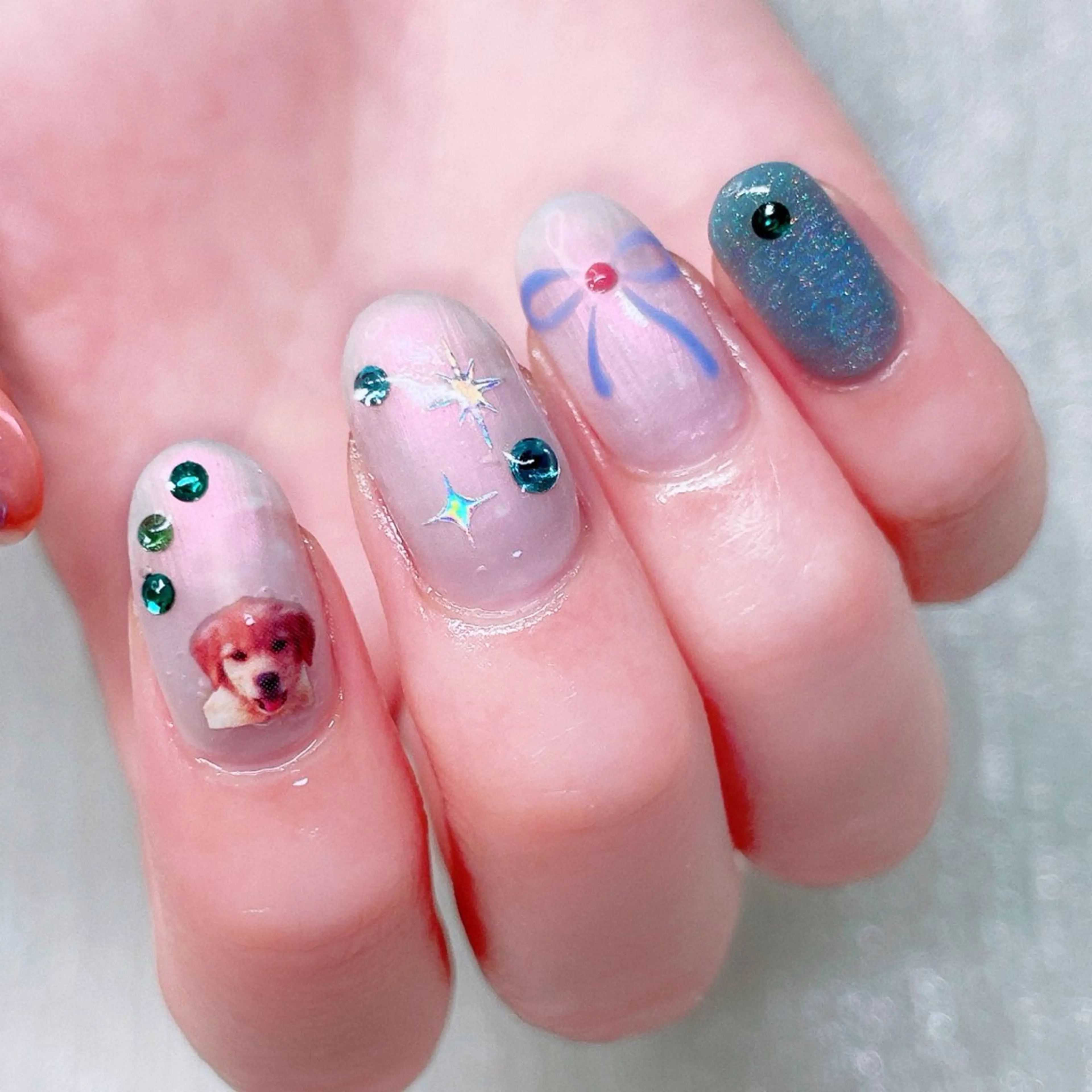 ネイル 長さ出し ハンドネイル Nailist suzuのネイルデザイン